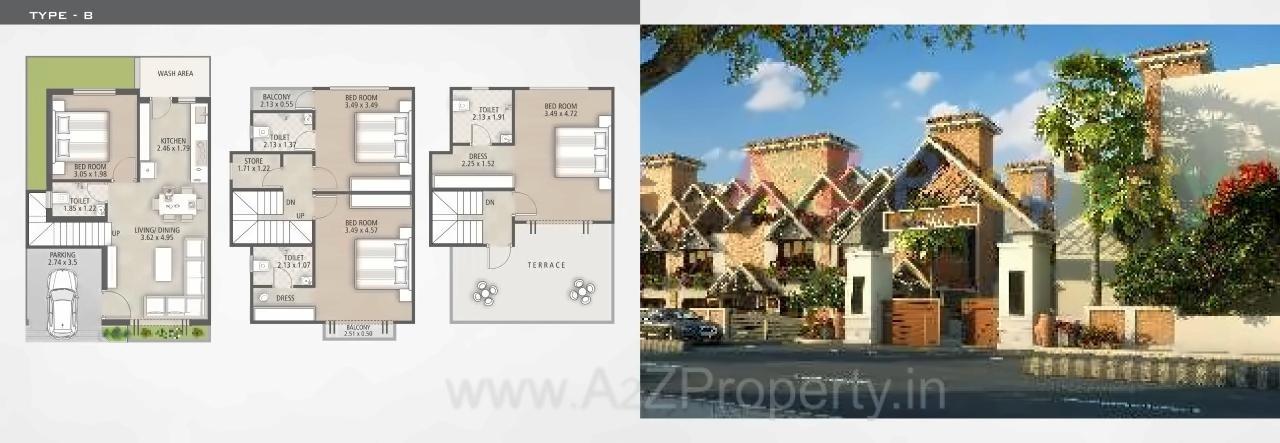 Layout of real estate project Siddheshwar Hilarious located at Harni, Vadodara, Gujarat