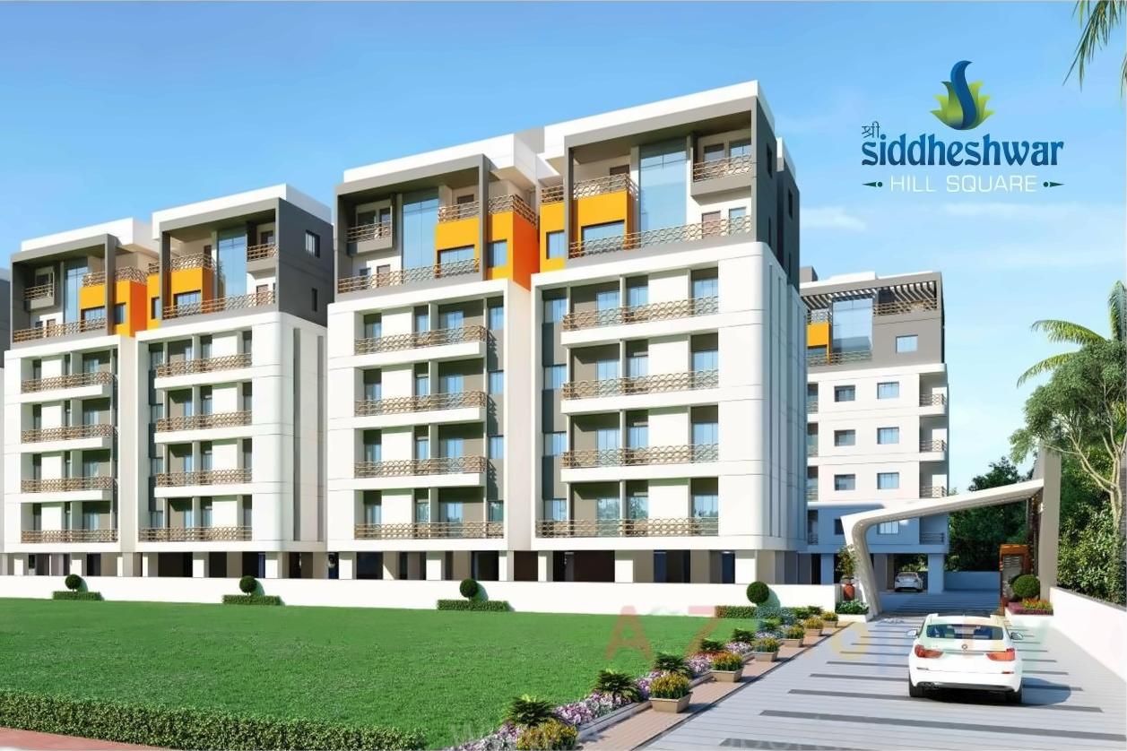 3D Elevation of real estate project Siddheshwar Hill Square located at Sayajipura, Vadodara, Gujarat
