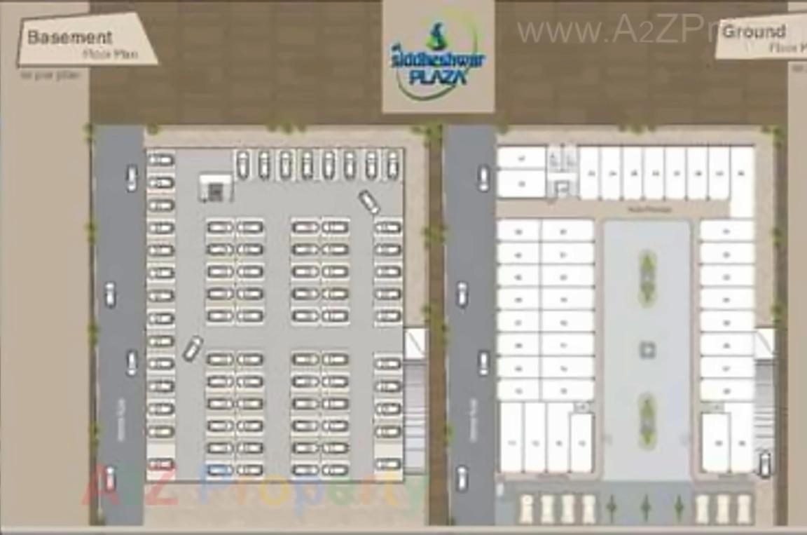Layout of real estate project Siddheshwar Plaza located at Savad, Vadodara, Gujarat