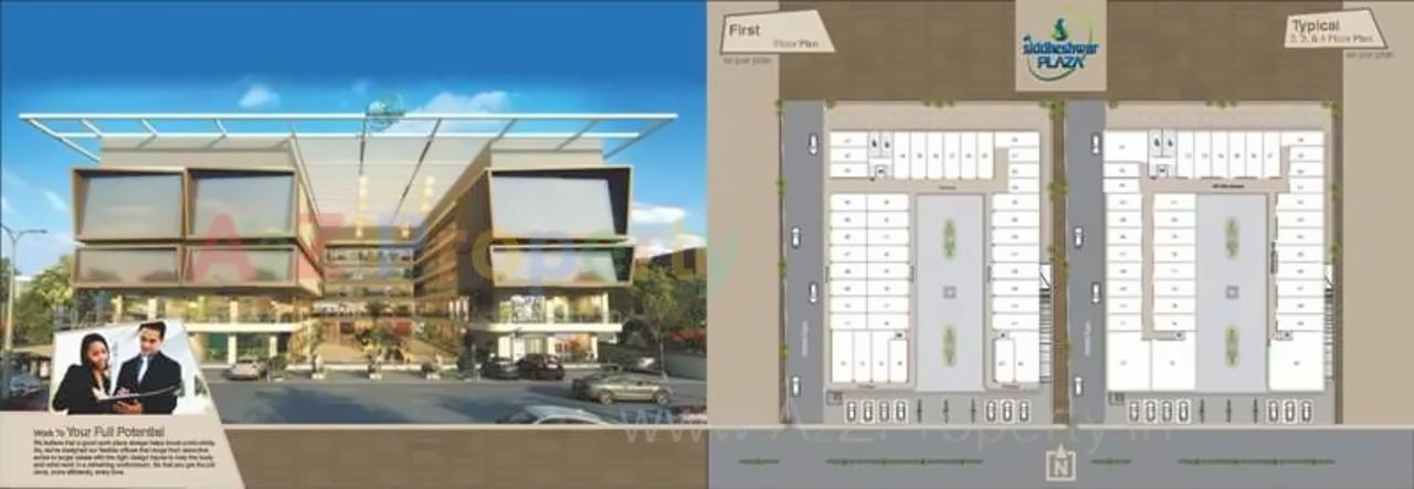 Layout of real estate project Siddheshwar Plaza located at Savad, Vadodara, Gujarat