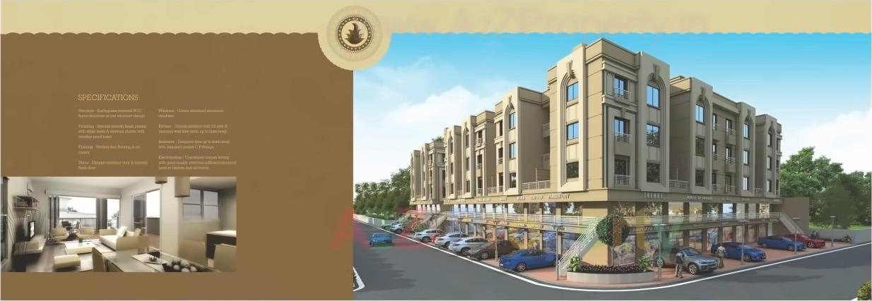 3D Elevation of real estate project Siddheshwer Heritage located at Bapod, Vadodara, Gujarat