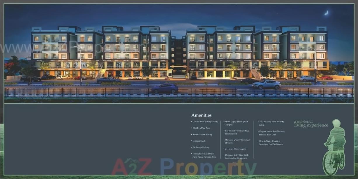 3D Elevation of real estate project Siddheshwer Hill located at Tarsali, Vadodara, Gujarat