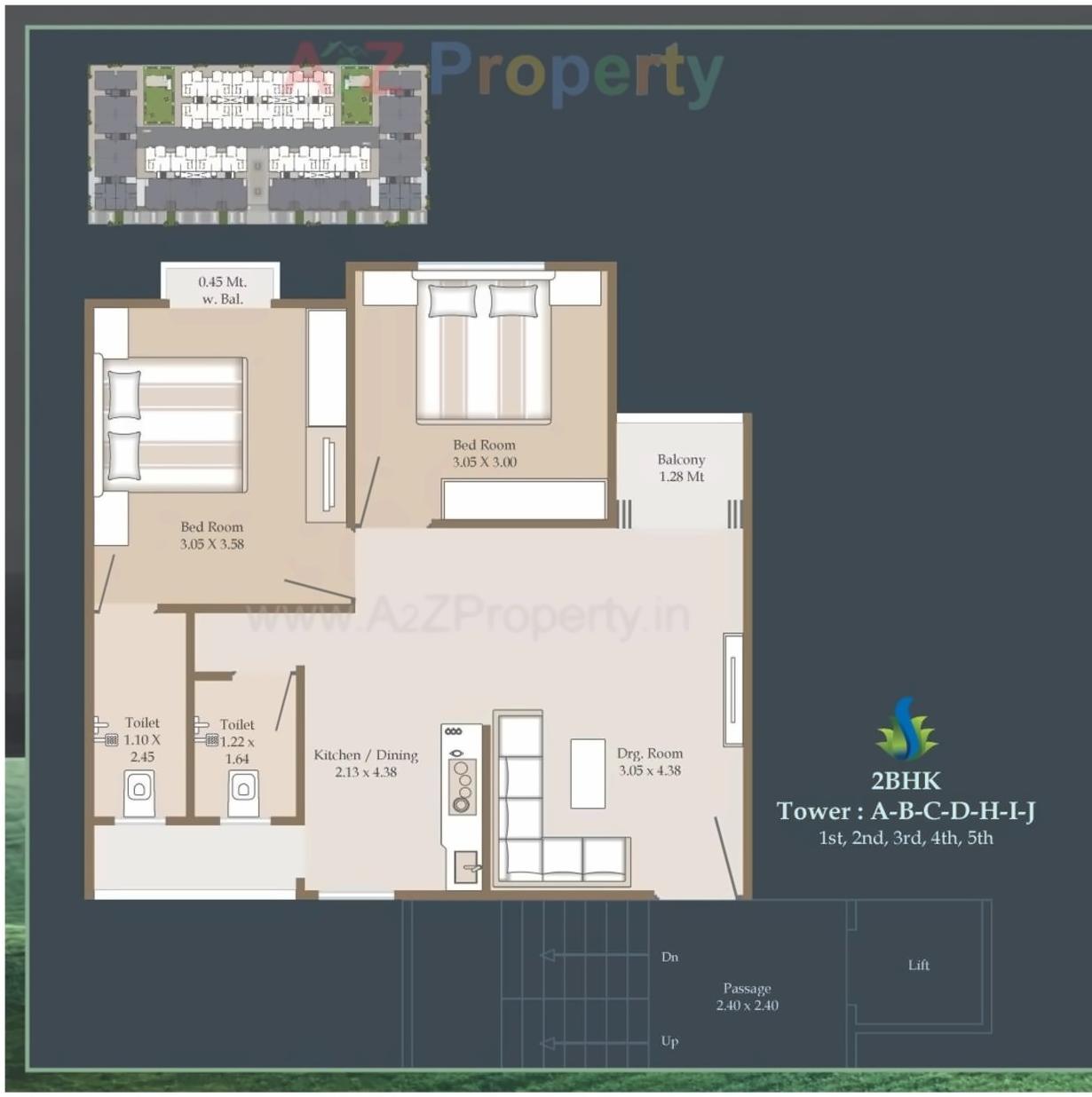 Layout of real estate project Siddheshwer Hill located at Tarsali, Vadodara, Gujarat