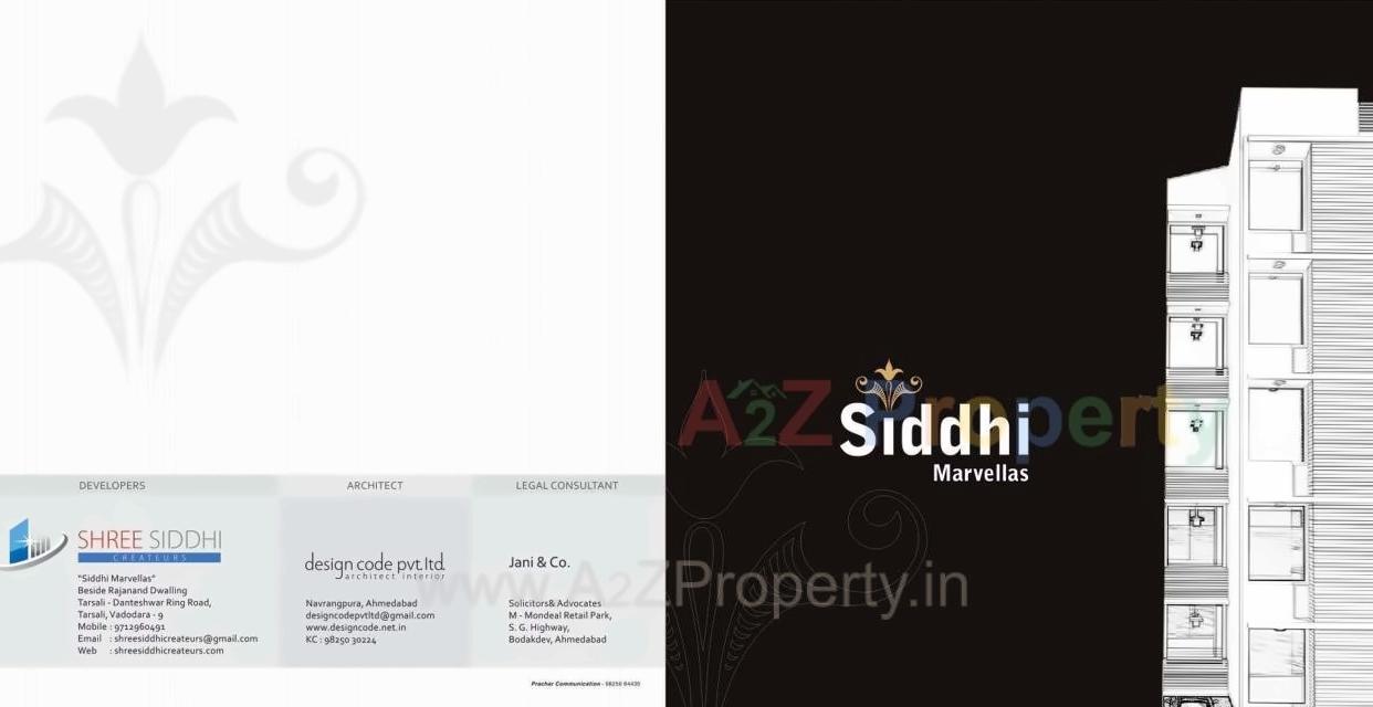Layout of real estate project Siddhi Marvellas located at Tarsali, Vadodara, Gujarat