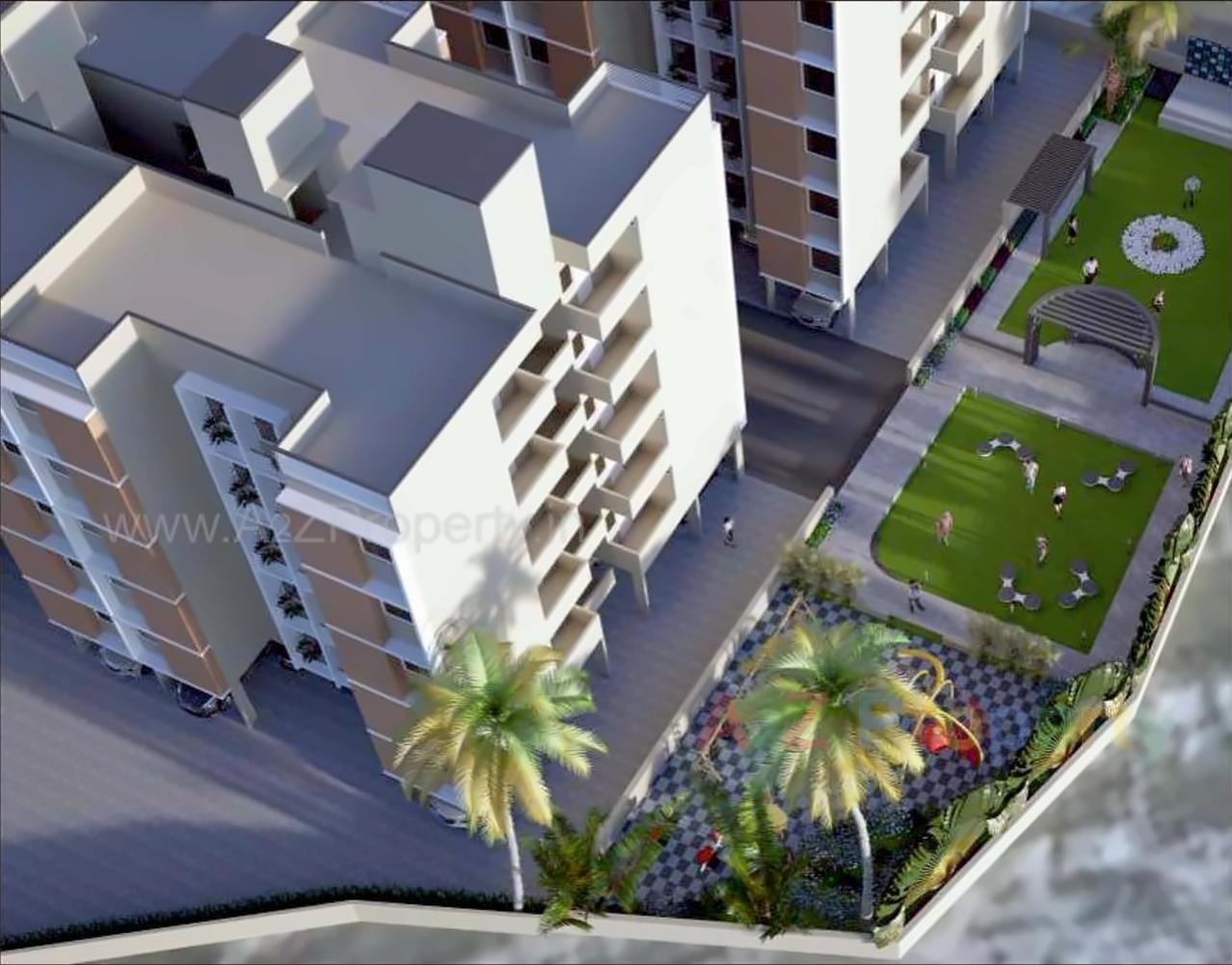 3D Elevation of real estate project Siddhi Marvellas located at Tarsali, Vadodara, Gujarat