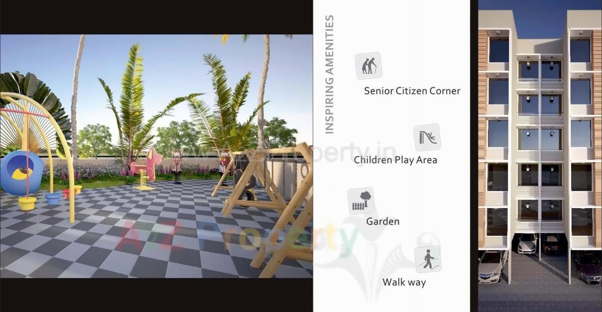 3D Elevation of real estate project Siddhi Marvellas located at Tarsali, Vadodara, Gujarat