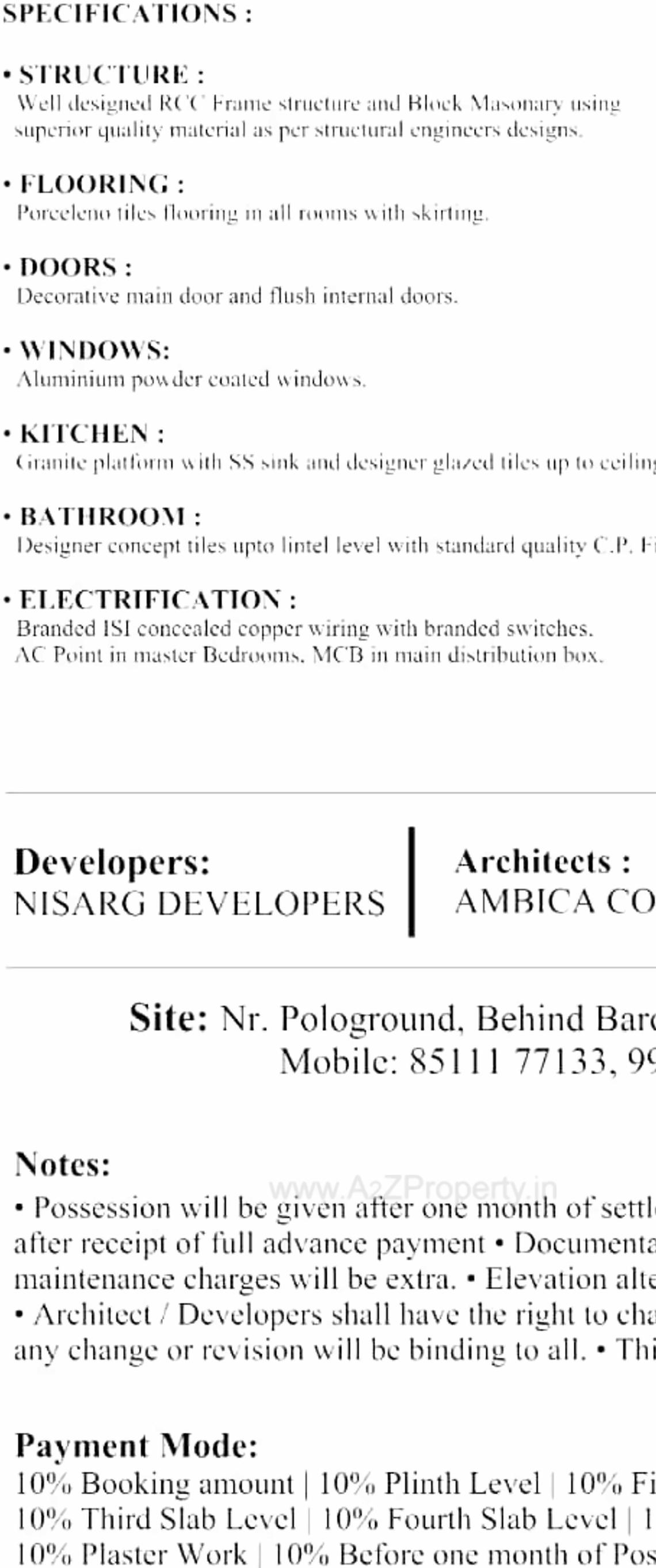 Project Specifications