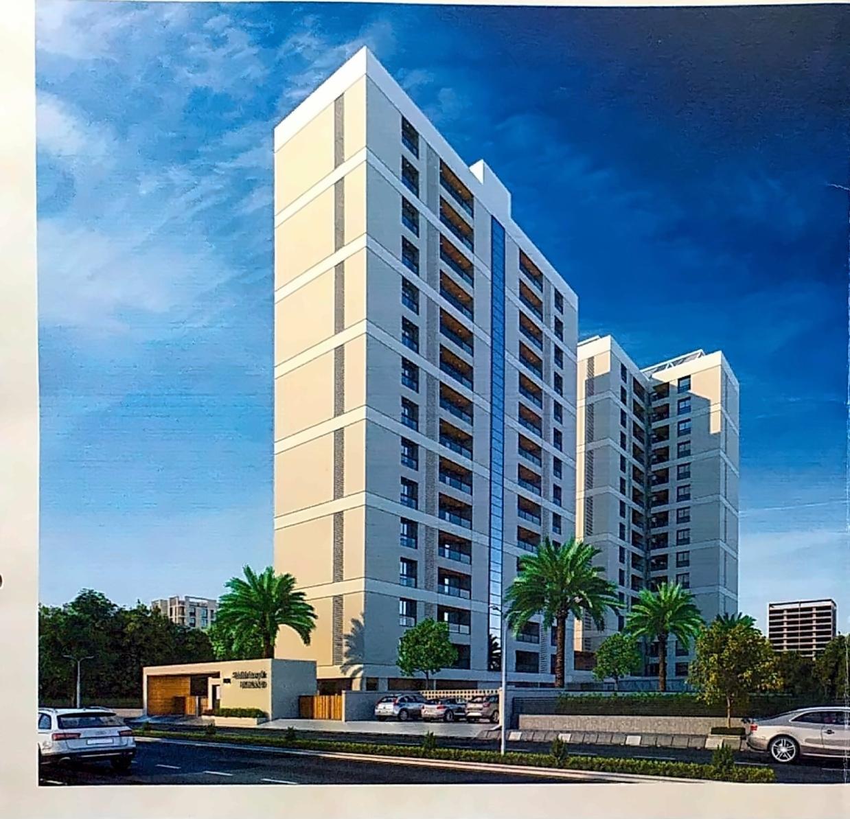 3D Elevation of real estate project Siddhivinayak Highland located at Bhayli, Vadodara, Gujarat