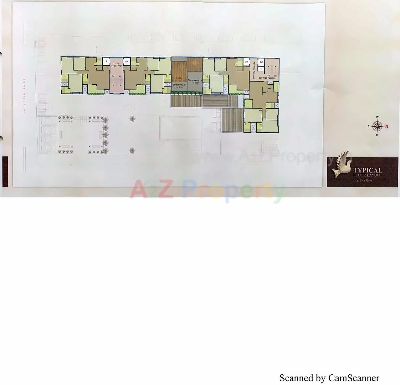 Layout of real estate project Siddhivinayak Highland located at Bhayli, Vadodara, Gujarat