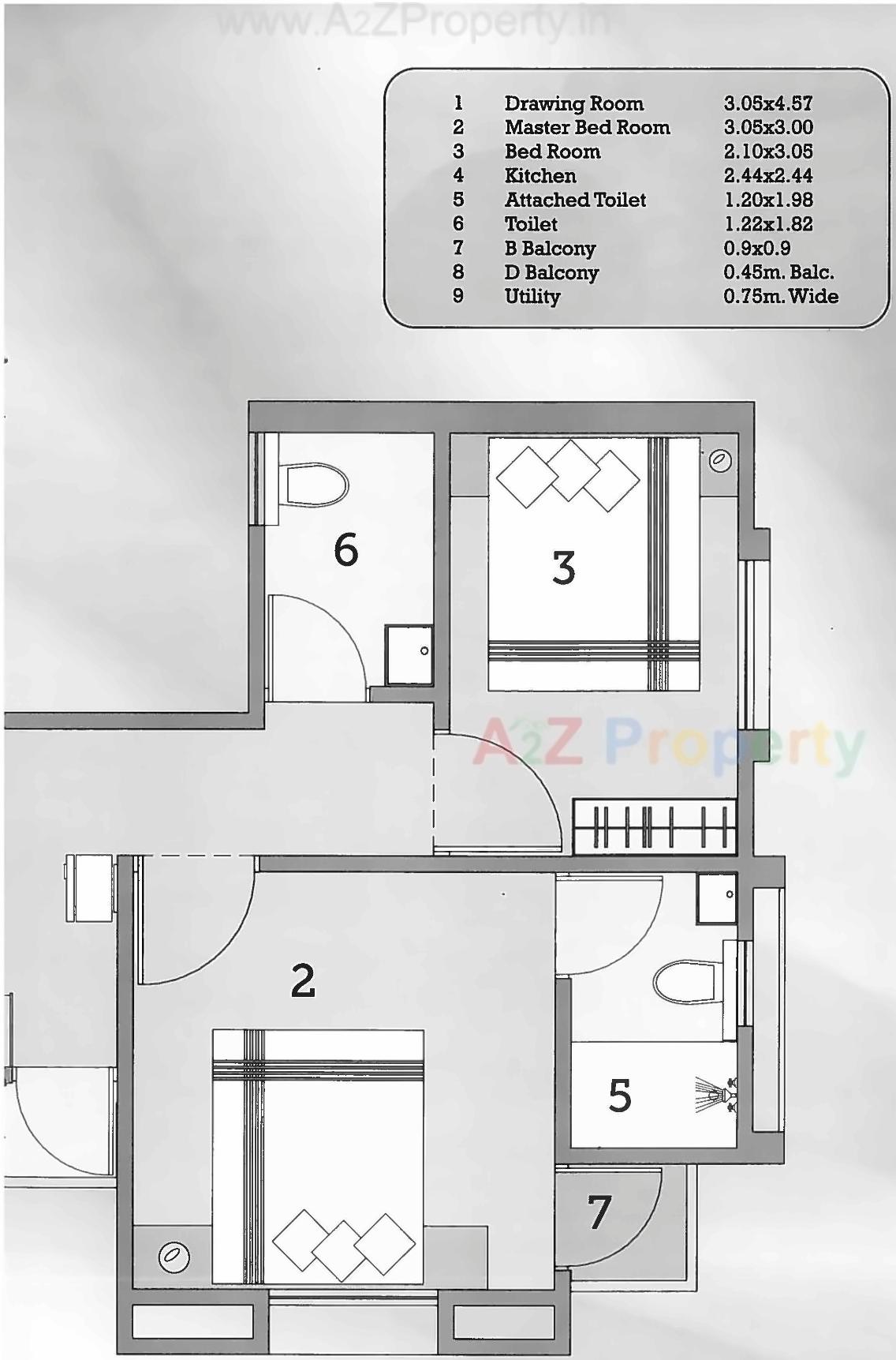 Layout of real estate project Siddhivinayak Sopan located at Bhayli, Vadodara, Gujarat