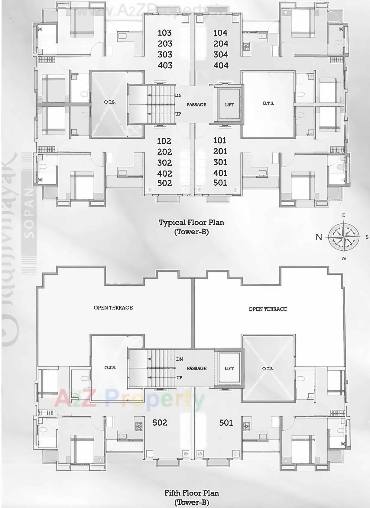 Layout of real estate project Siddhivinayak Sopan located at Bhayli, Vadodara, Gujarat