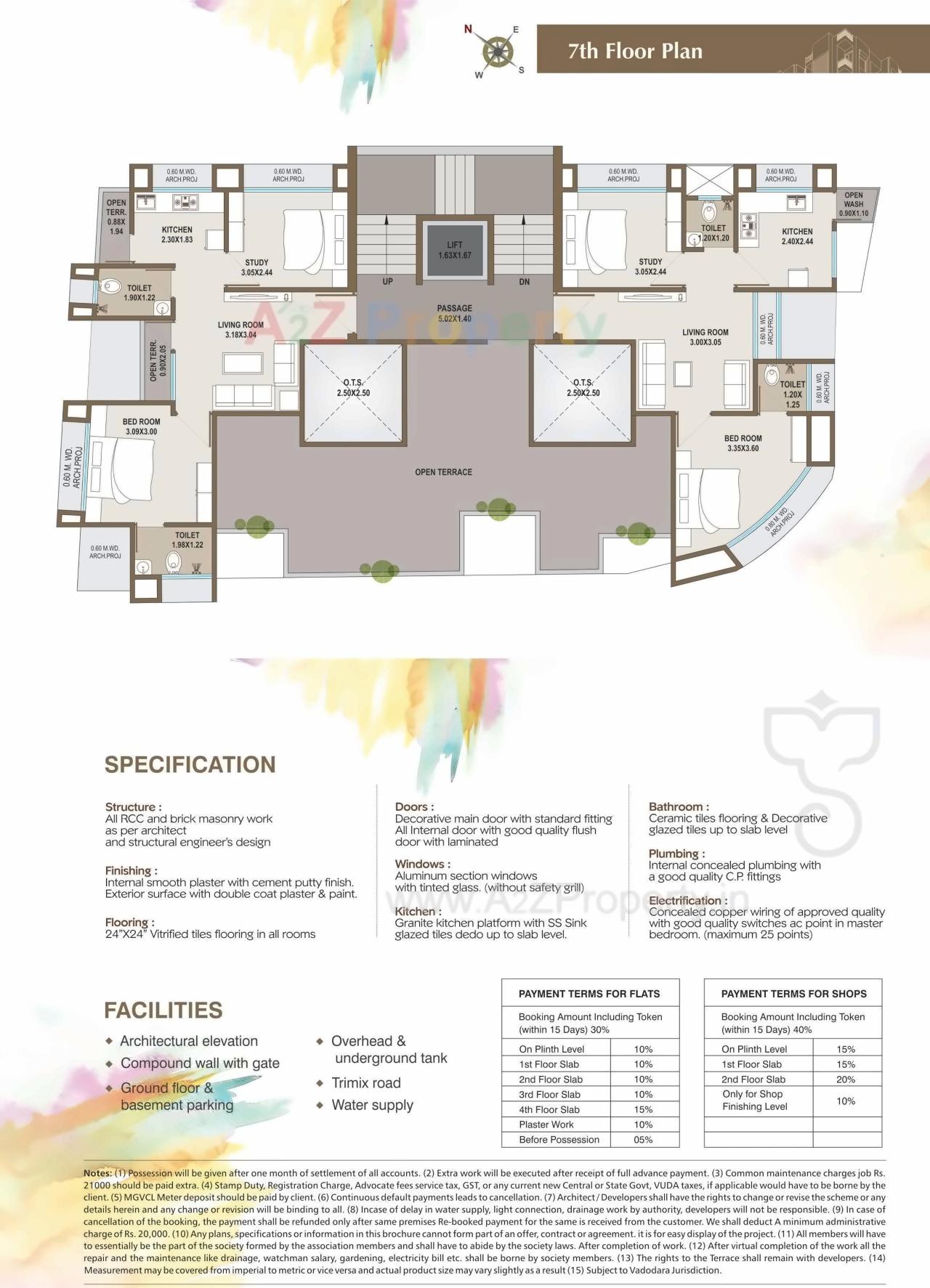 Layout of real estate project Siddhivinayak Sopan located at Bhayli, Vadodara, Gujarat