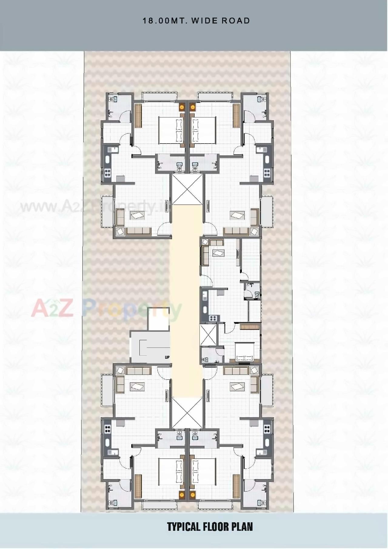 Layout of real estate project Siddhnath Plaza located at Sevasi, Vadodara, Gujarat