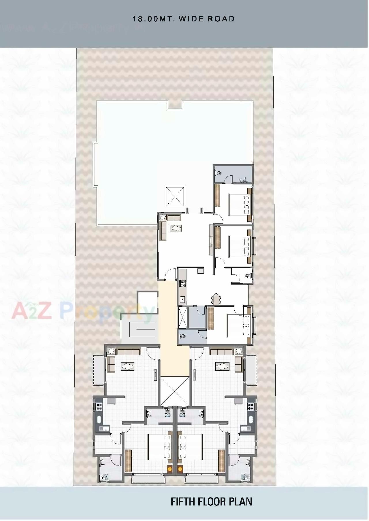 Layout of real estate project Siddhnath Plaza located at Sevasi, Vadodara, Gujarat