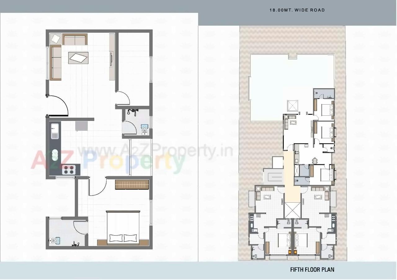 Layout of real estate project Siddhnath Plaza located at Sevasi, Vadodara, Gujarat