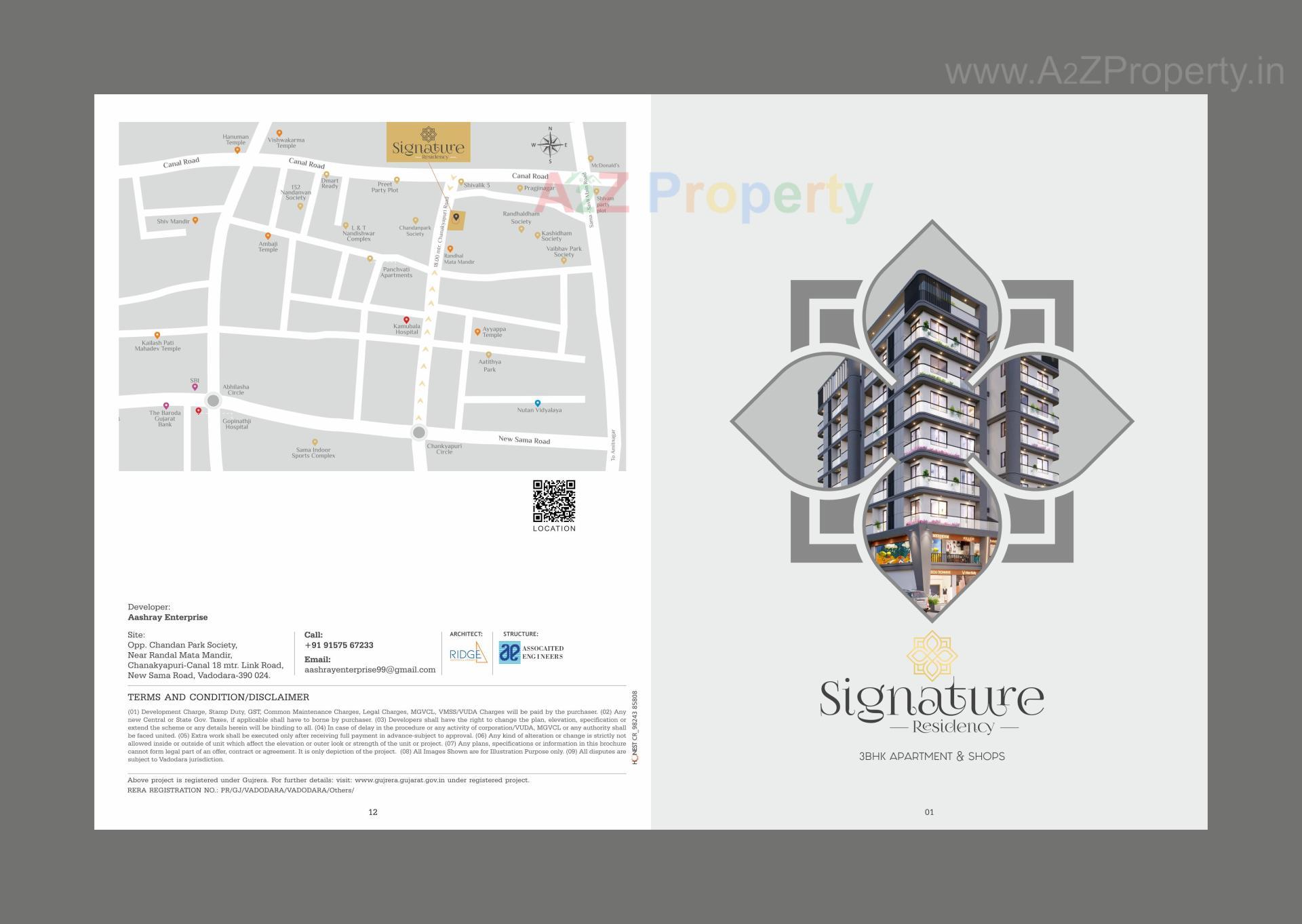  of real estate project Signature Residency located at Sama, Vadodara, Gujarat