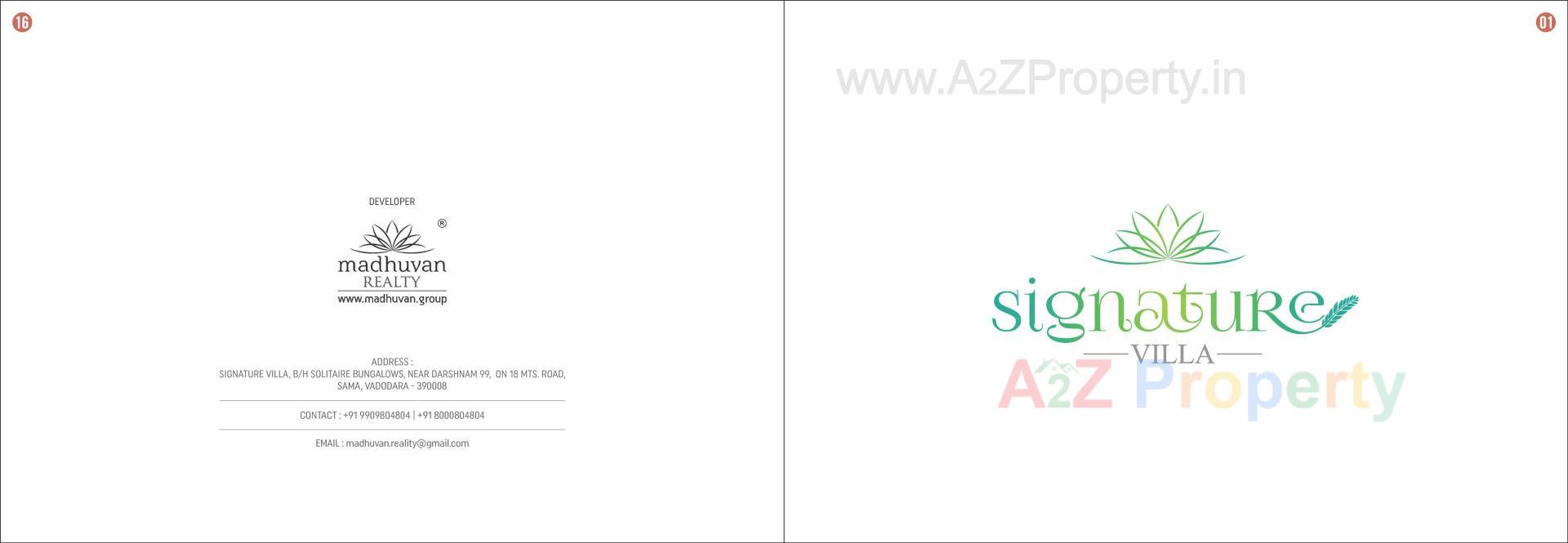  of real estate project Signature Villa located at Sama, Vadodara, Gujarat