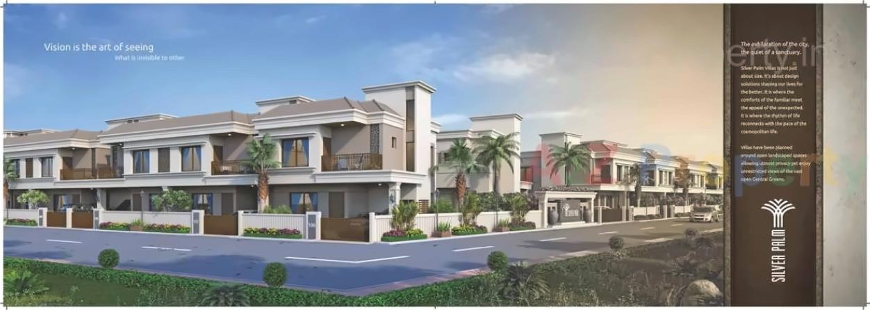 3D Elevation of real estate project Silver Palm located at Kapurai, Vadodara, Gujarat