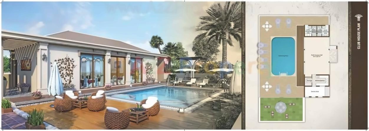 3D Elevation of real estate project Silver Palm located at Kapurai, Vadodara, Gujarat