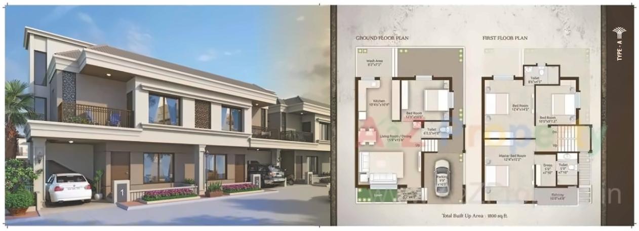 Layout of real estate project Silver Palm located at Kapurai, Vadodara, Gujarat