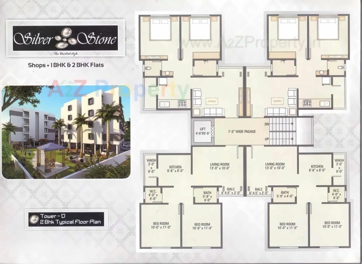 Layout of real estate project Silver Stone located at Kapurai, Vadodara, Gujarat