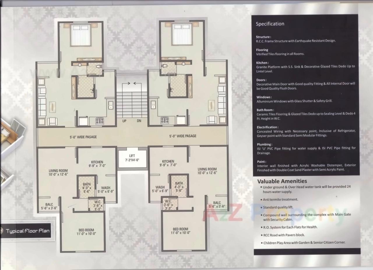 Layout of real estate project Silver Stone located at Kapurai, Vadodara, Gujarat