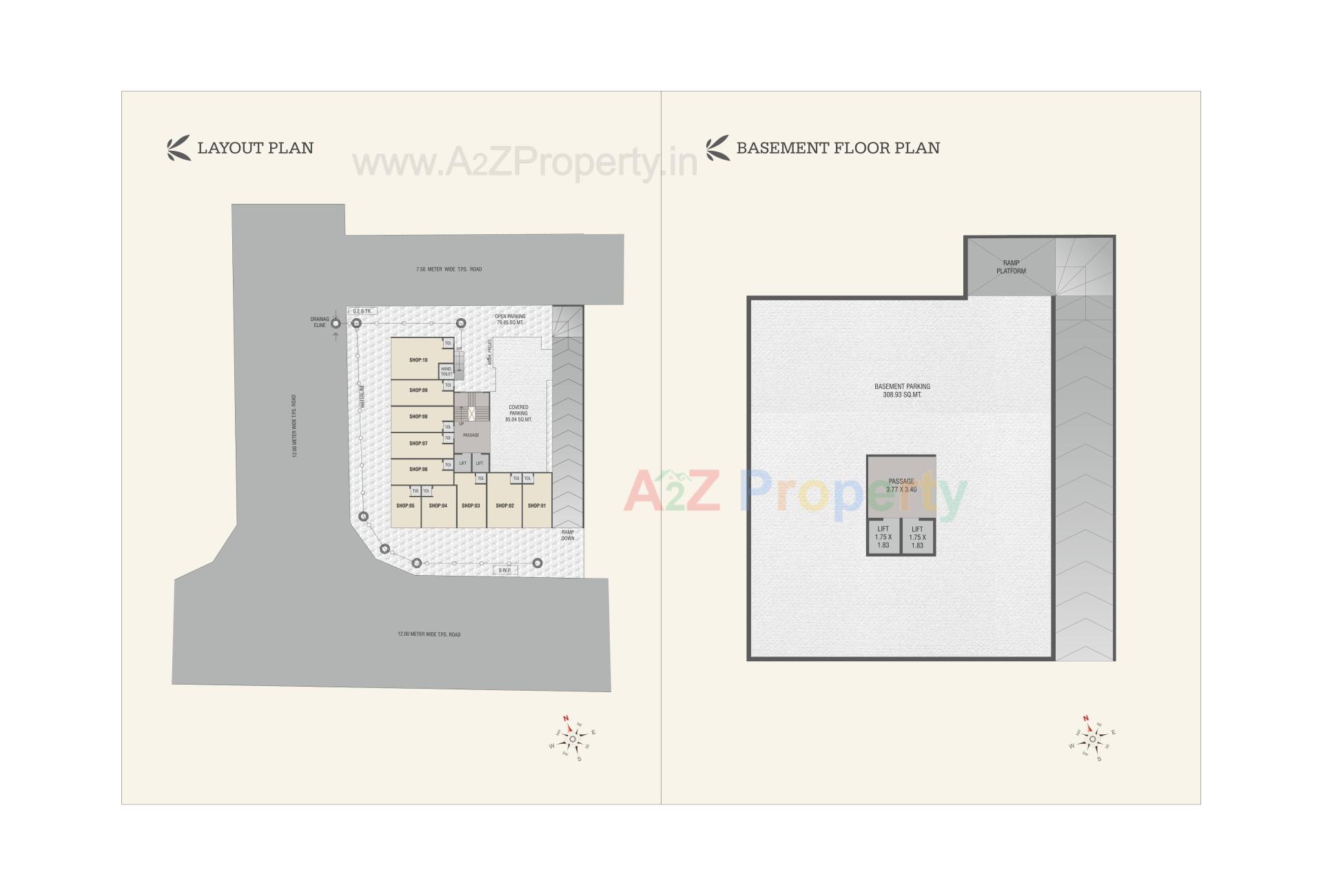 Layout of real estate project Sky Avenue located at Vemali, Vadodara, Gujarat