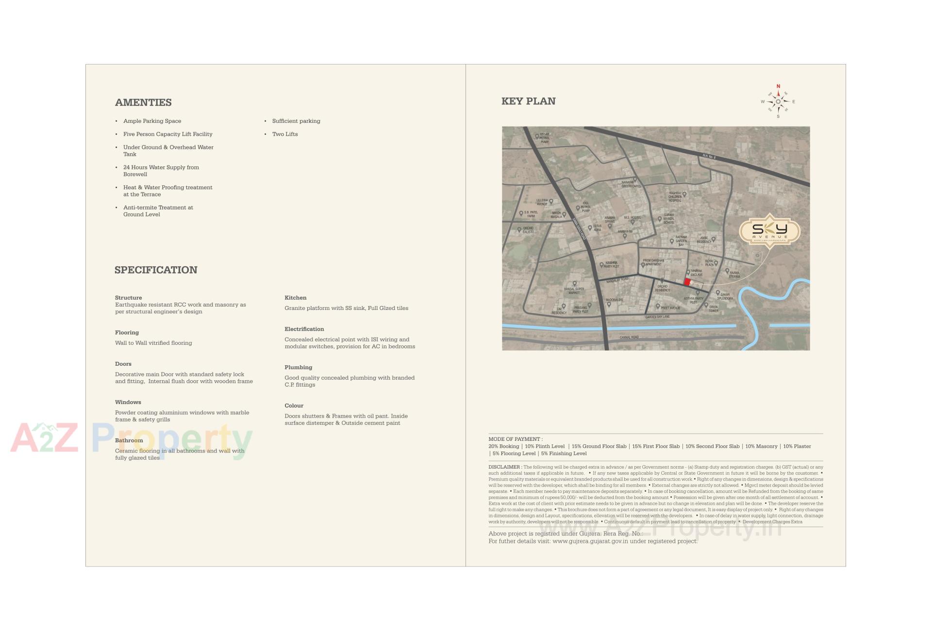  of real estate project Sky Avenue located at Vemali, Vadodara, Gujarat