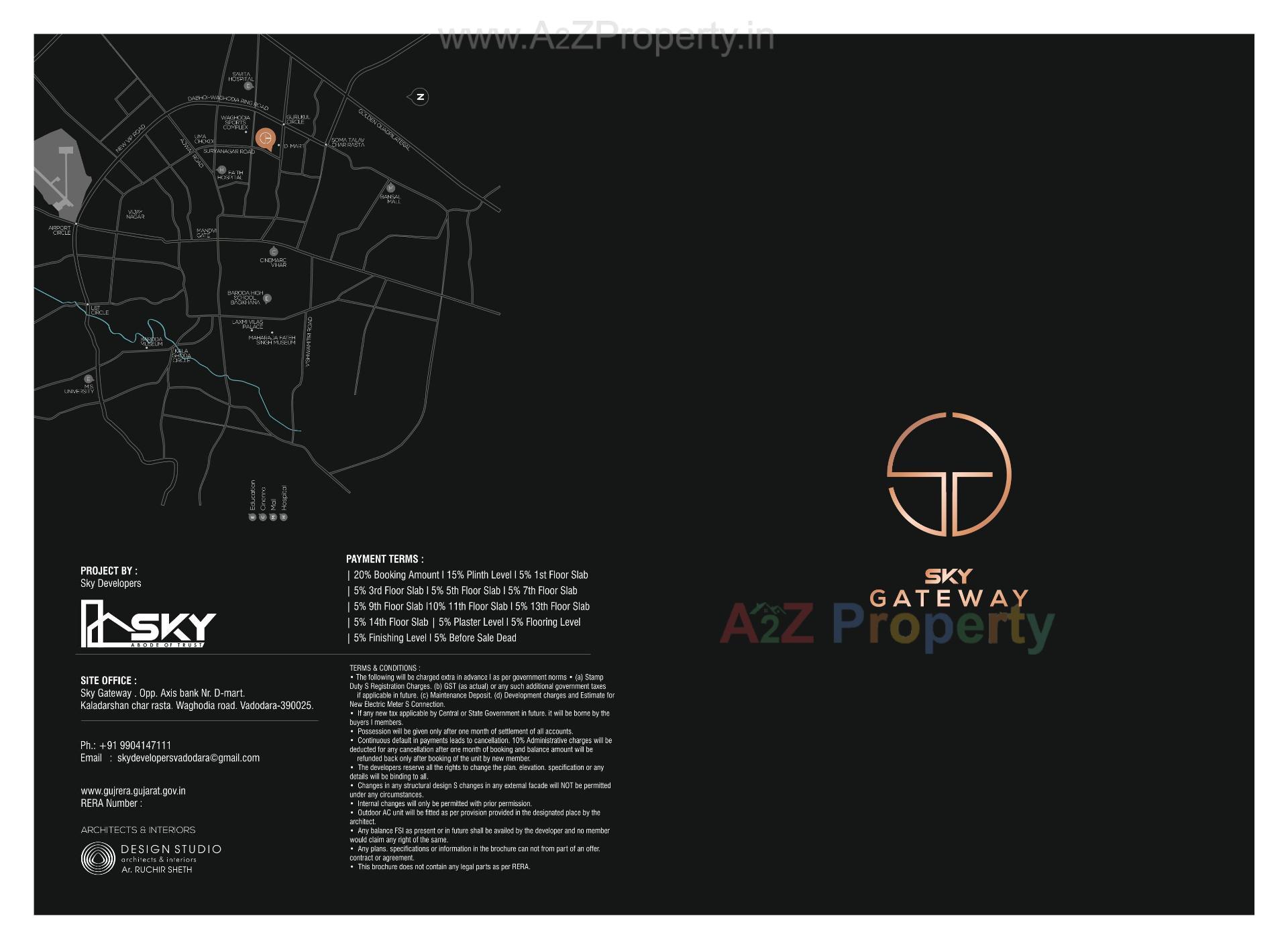  of real estate project Sky Gateway located at Danteshwer, Vadodara, Gujarat