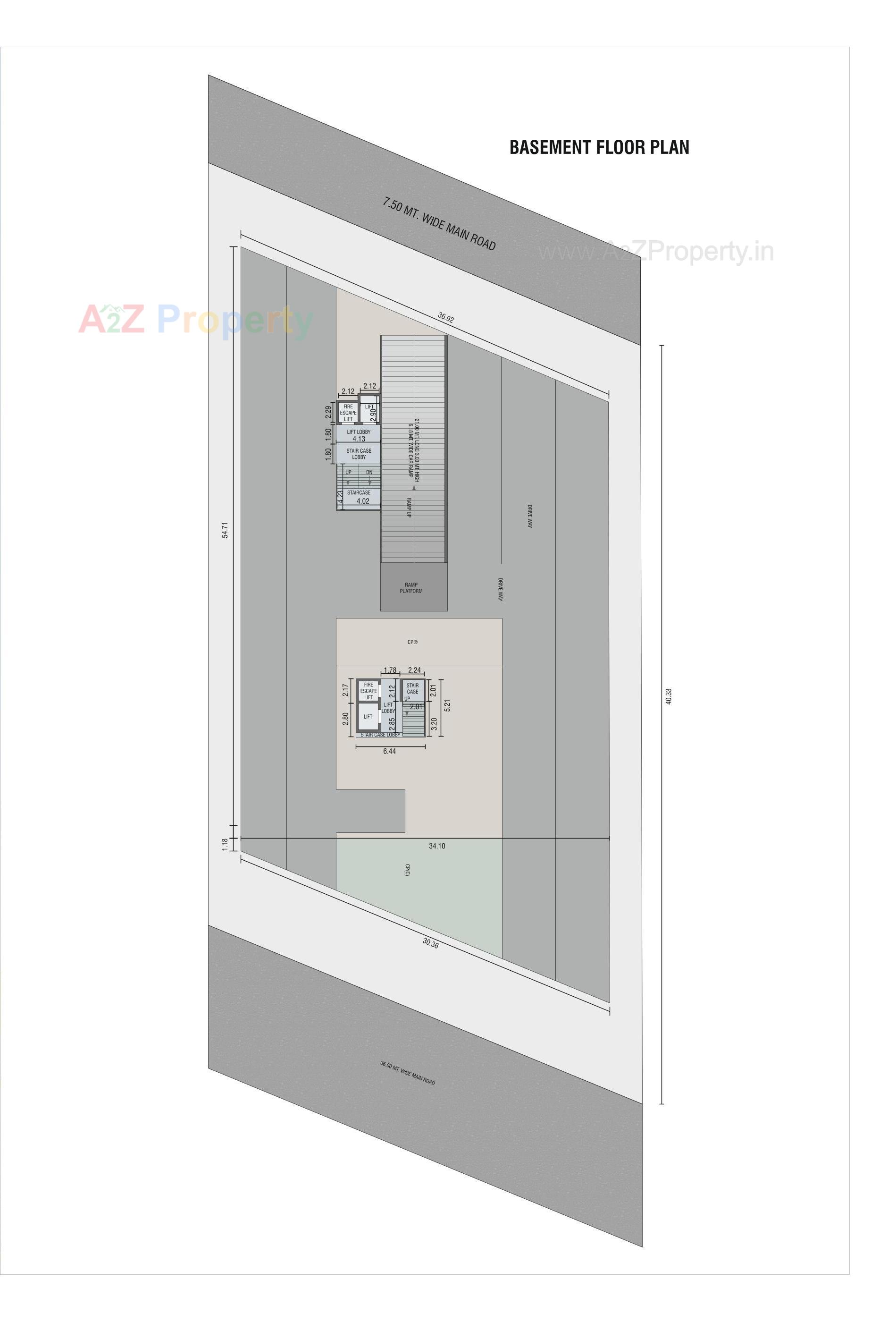 Layout of real estate project Sky Gateway located at Danteshwer, Vadodara, Gujarat