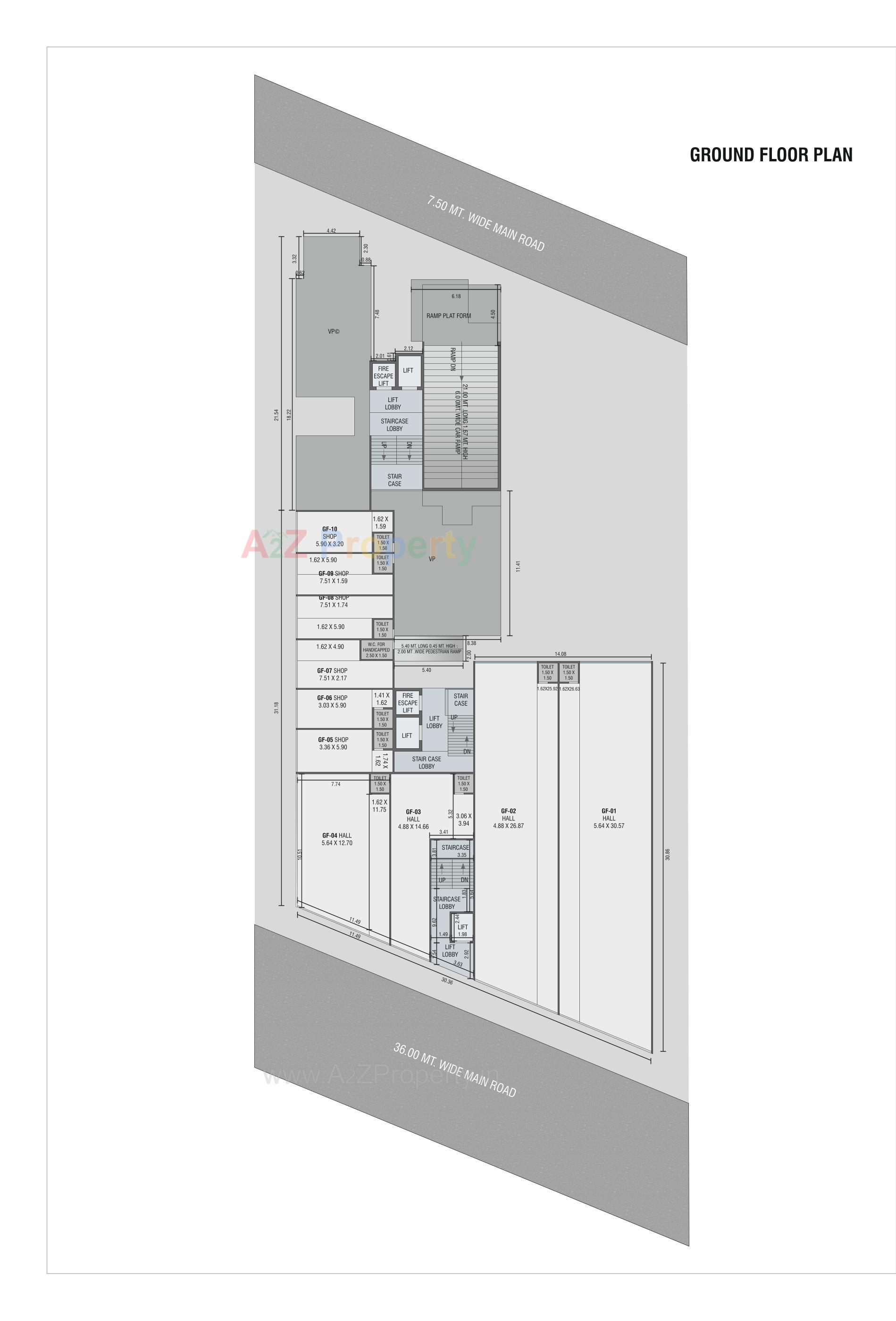 Layout of real estate project Sky Gateway located at Danteshwer, Vadodara, Gujarat