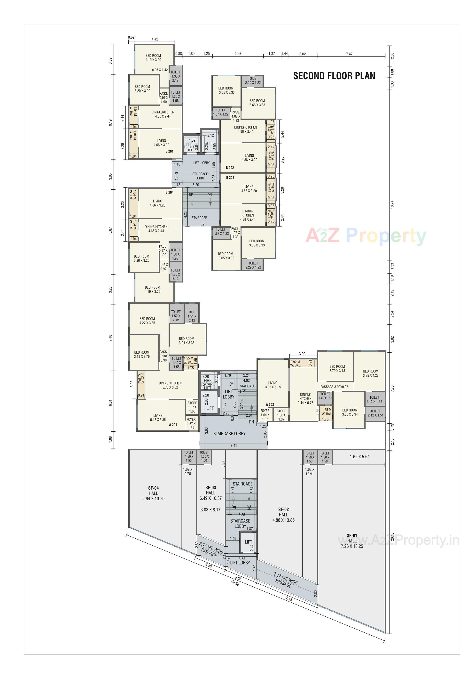 Layout of real estate project Sky Gateway located at Danteshwer, Vadodara, Gujarat