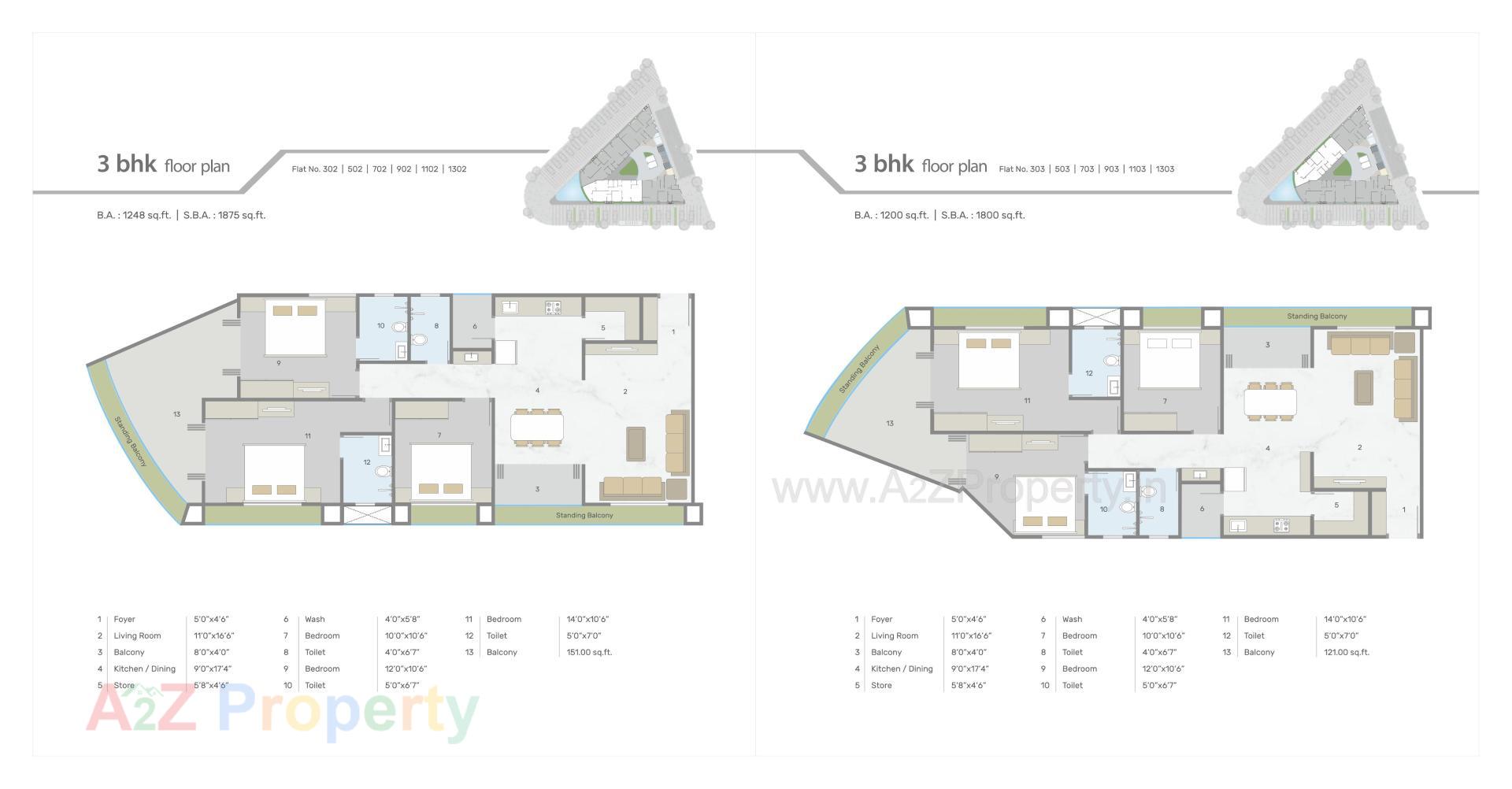 Layout of real estate project Sky Heights located at Tarsali, Vadodara, Gujarat