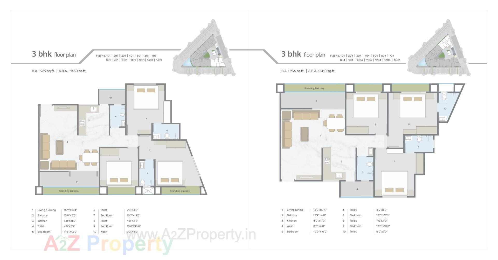 Layout of real estate project Sky Heights located at Tarsali, Vadodara, Gujarat
