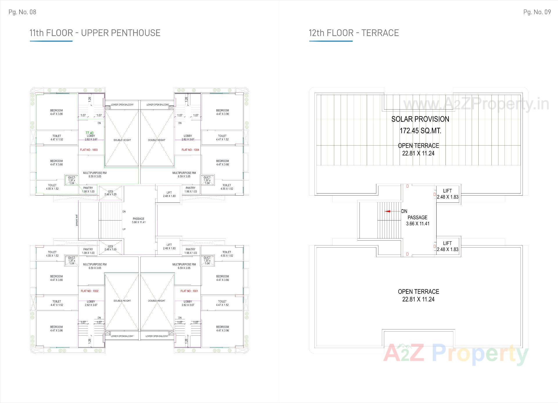Layout of real estate project Sky Vista Residency located at Sevasi, Vadodara, Gujarat
