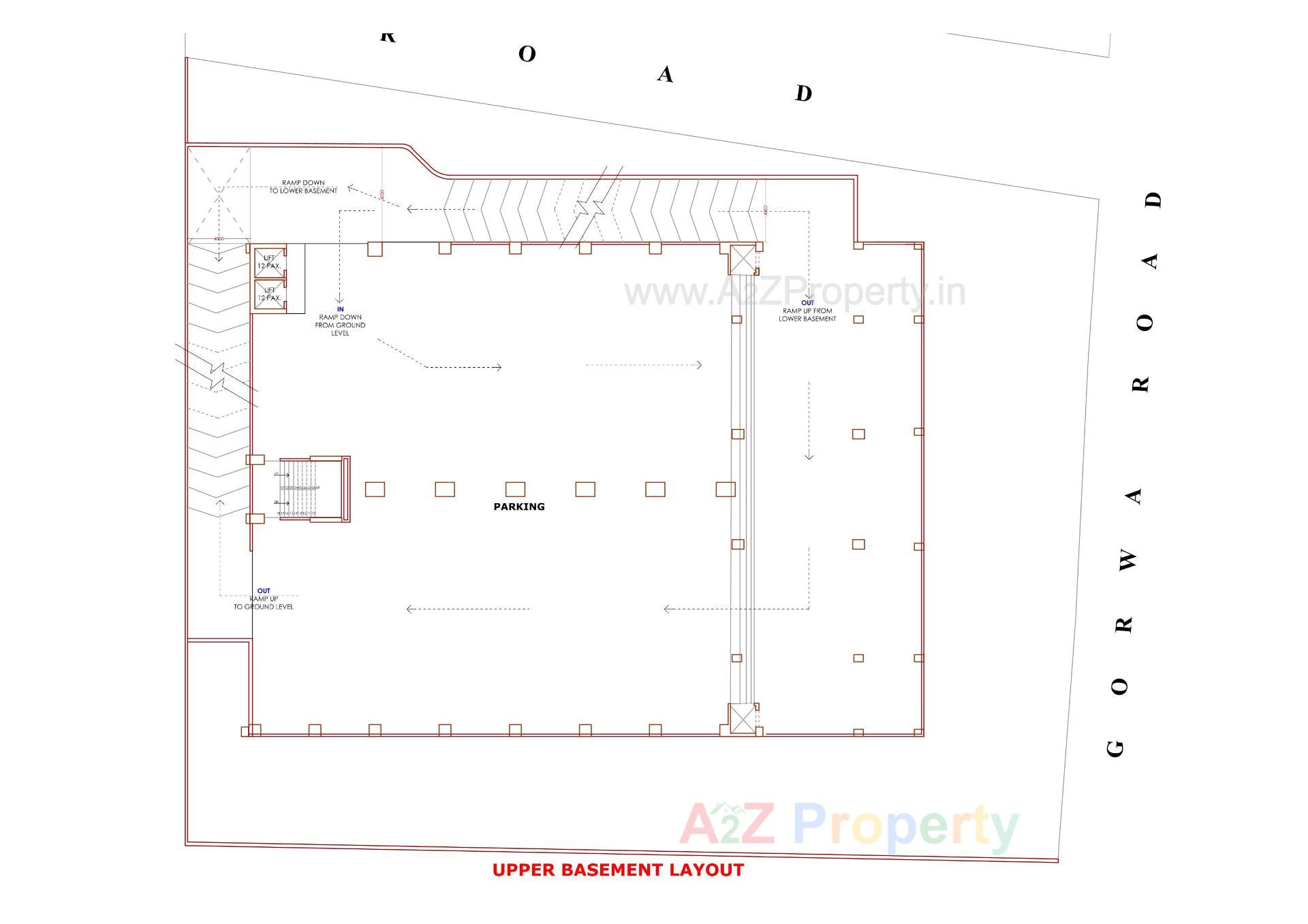 Layout of real estate project Smeet located at Subhanpura, Vadodara, Gujarat