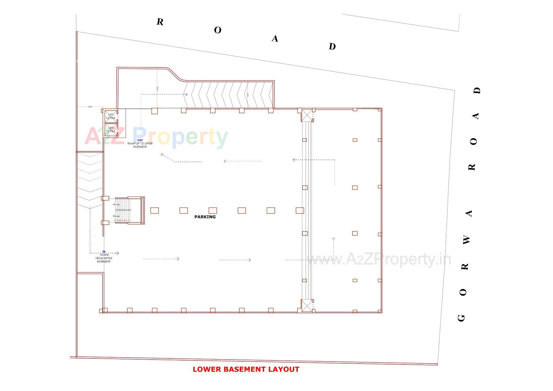 Layout of real estate project Smeet located at Subhanpura, Vadodara, Gujarat