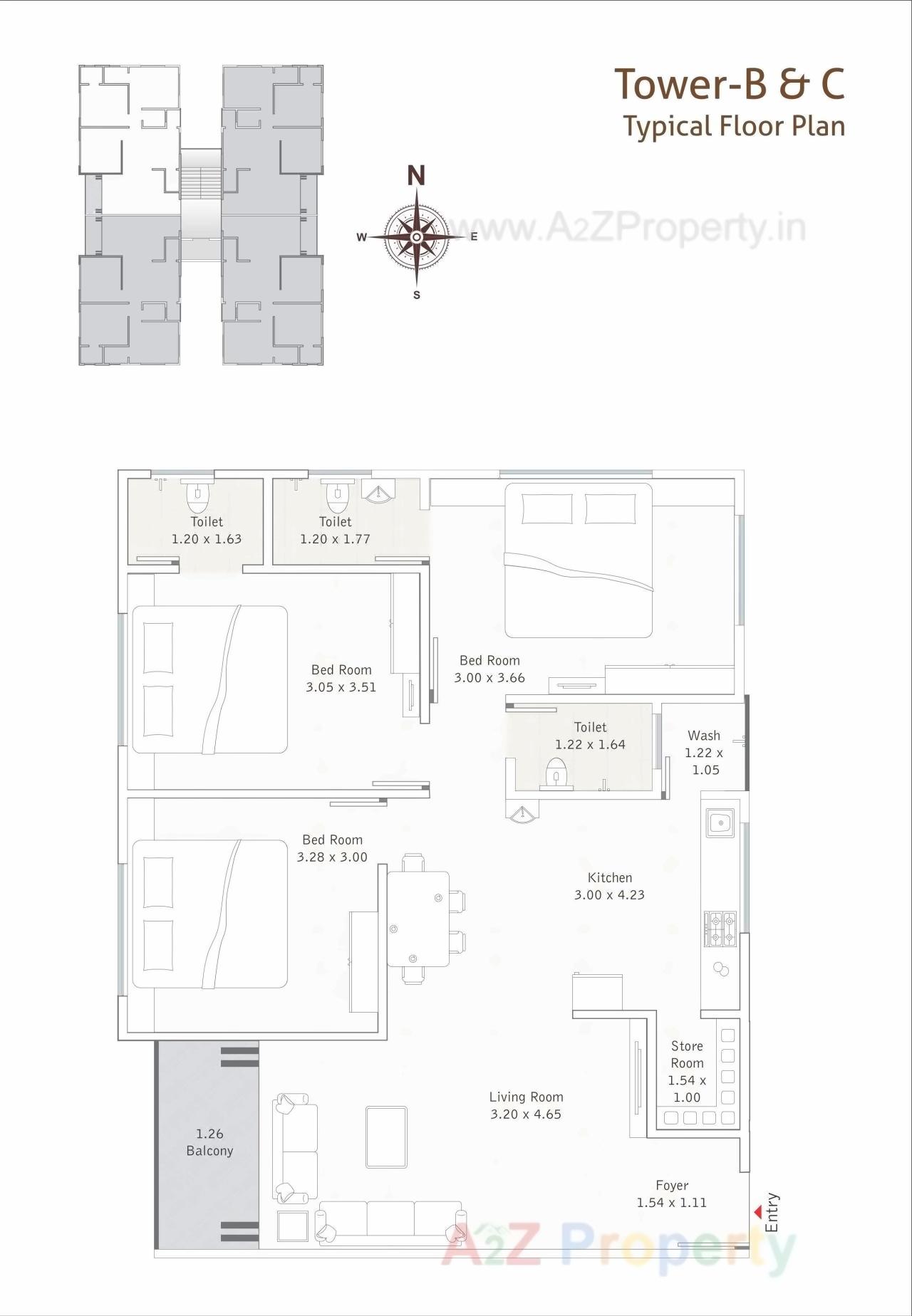 Layout of real estate project Solaris located at Bhayli, Vadodara, Gujarat