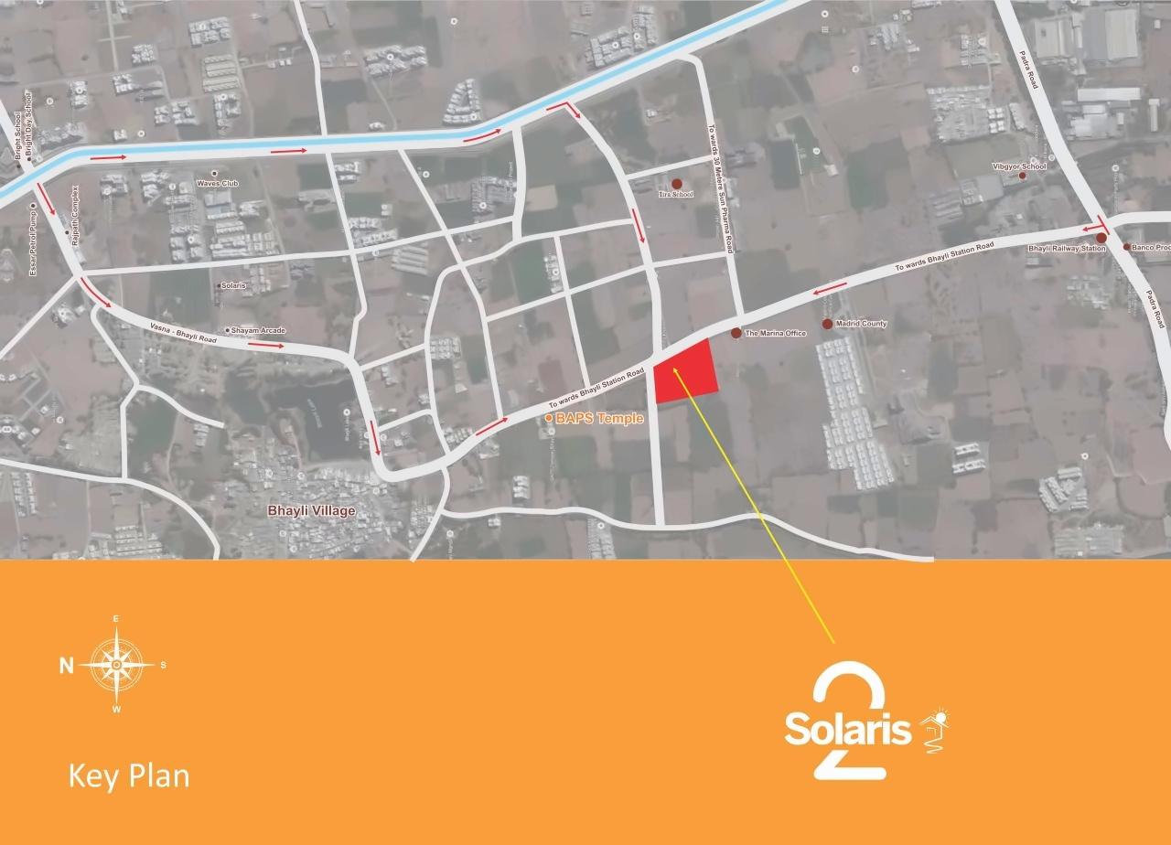  of real estate project Solaris located at Bhayli, Vadodara, Gujarat