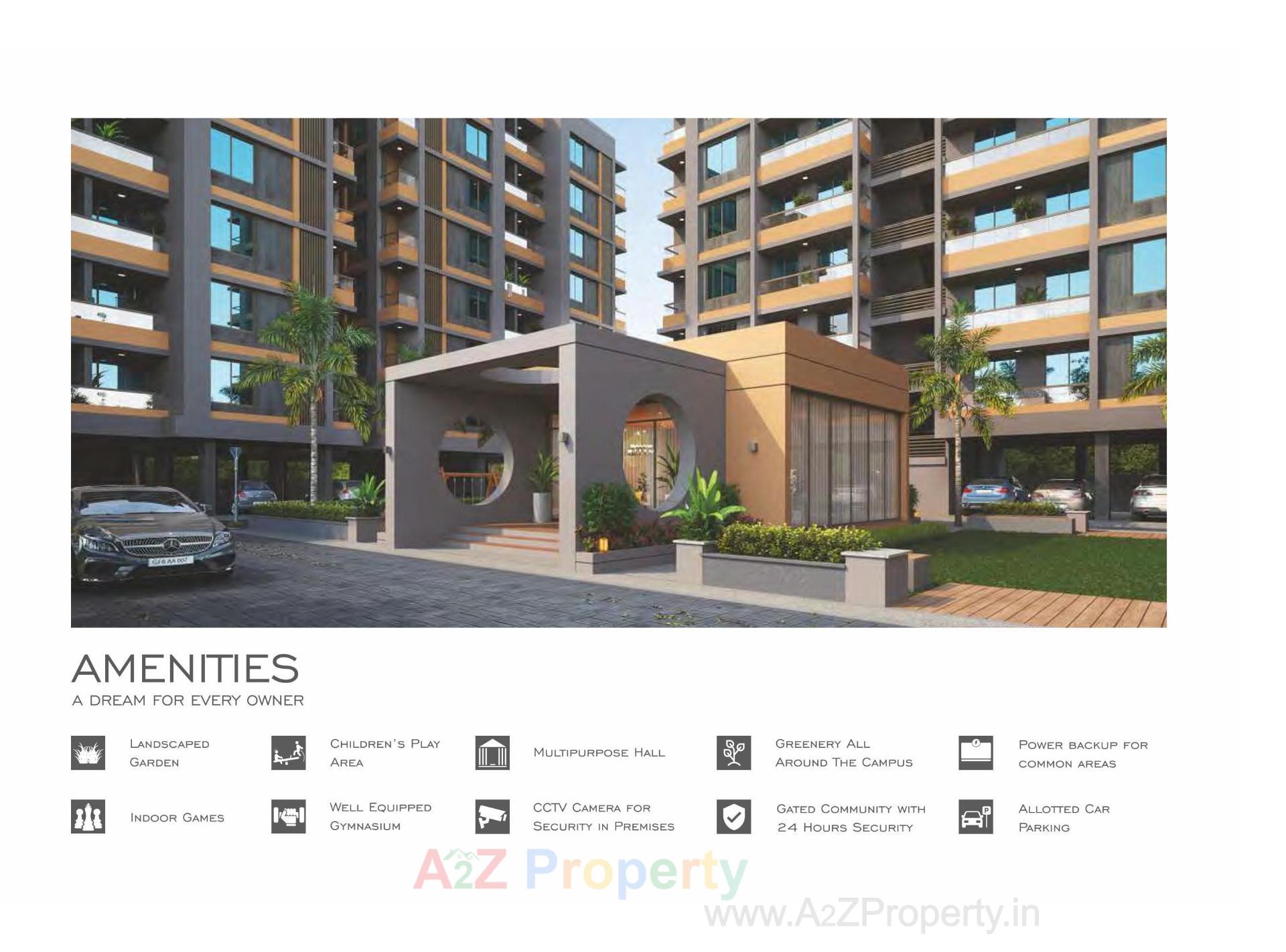 3D Elevation of real estate project Solaris Plus located at Bhayli, Vadodara, Gujarat