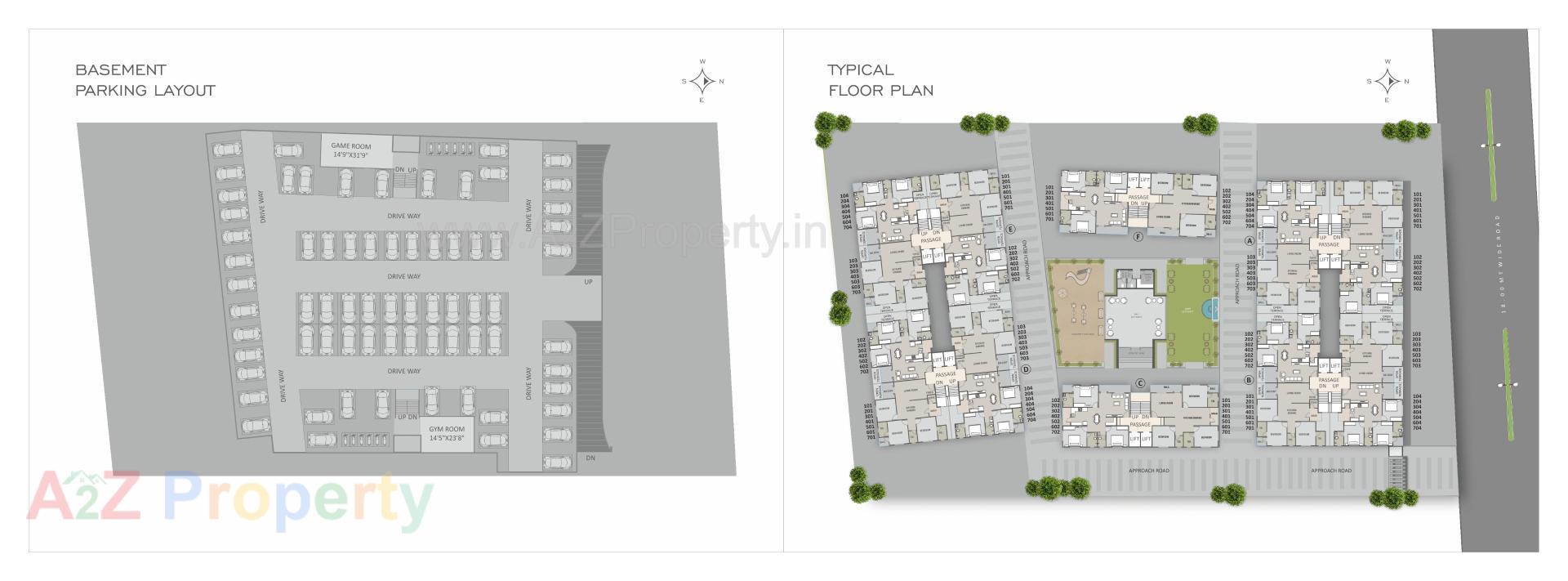 Layout of real estate project Solaris Plus located at Bhayli, Vadodara, Gujarat