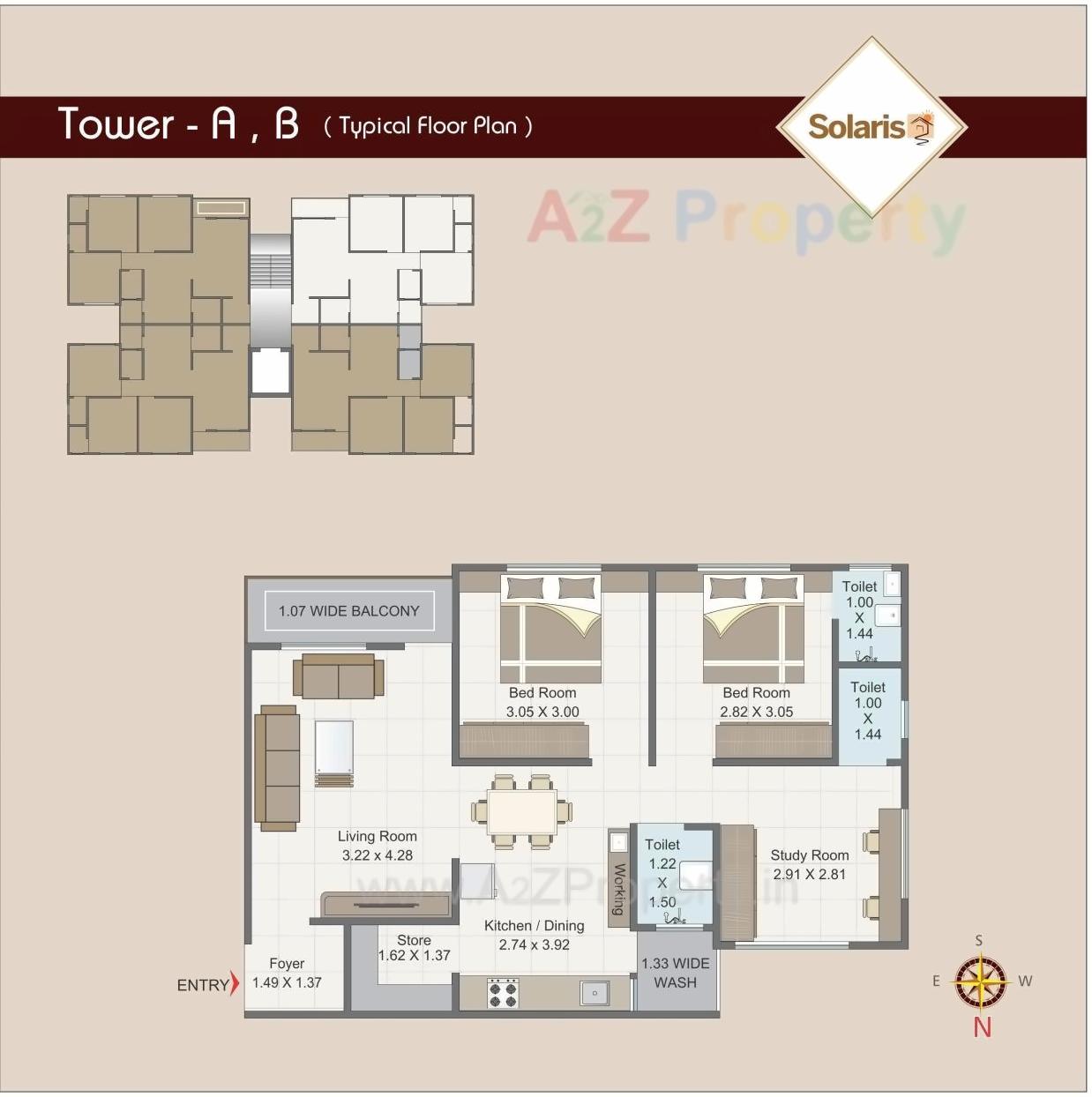 Layout of real estate project Solaris located at Bhayli, Vadodara, Gujarat