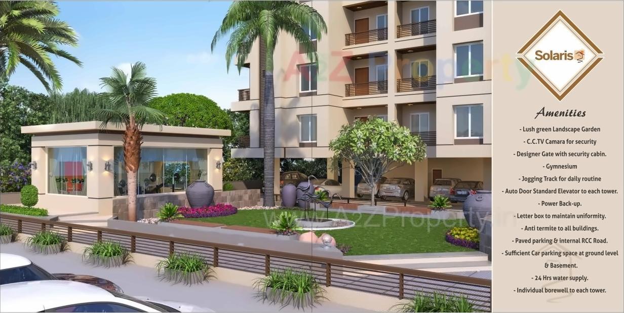 3D Elevation of real estate project Solaris located at Bhayli, Vadodara, Gujarat