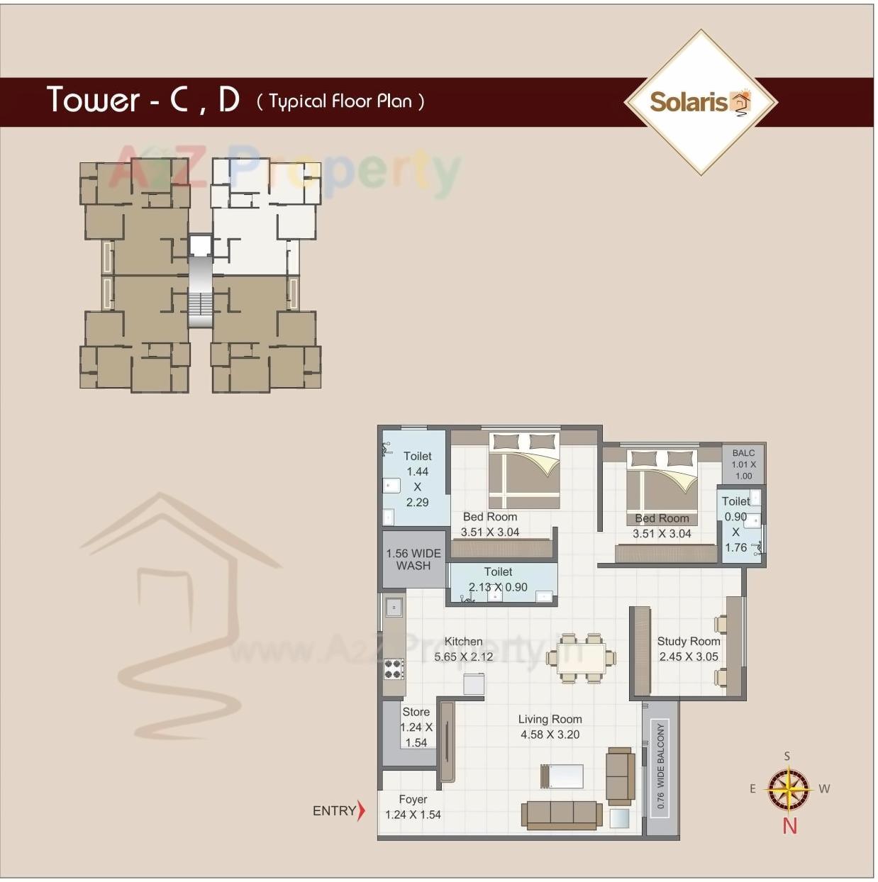 Layout of real estate project Solaris located at Bhayli, Vadodara, Gujarat