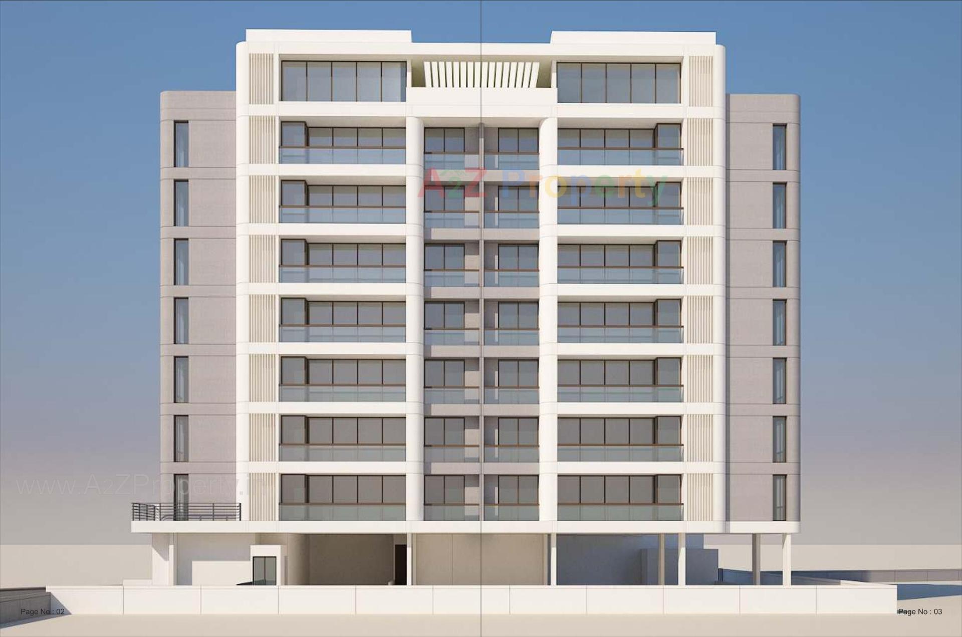 3D Elevation of real estate project Solitaire located at Harni, Vadodara, Gujarat