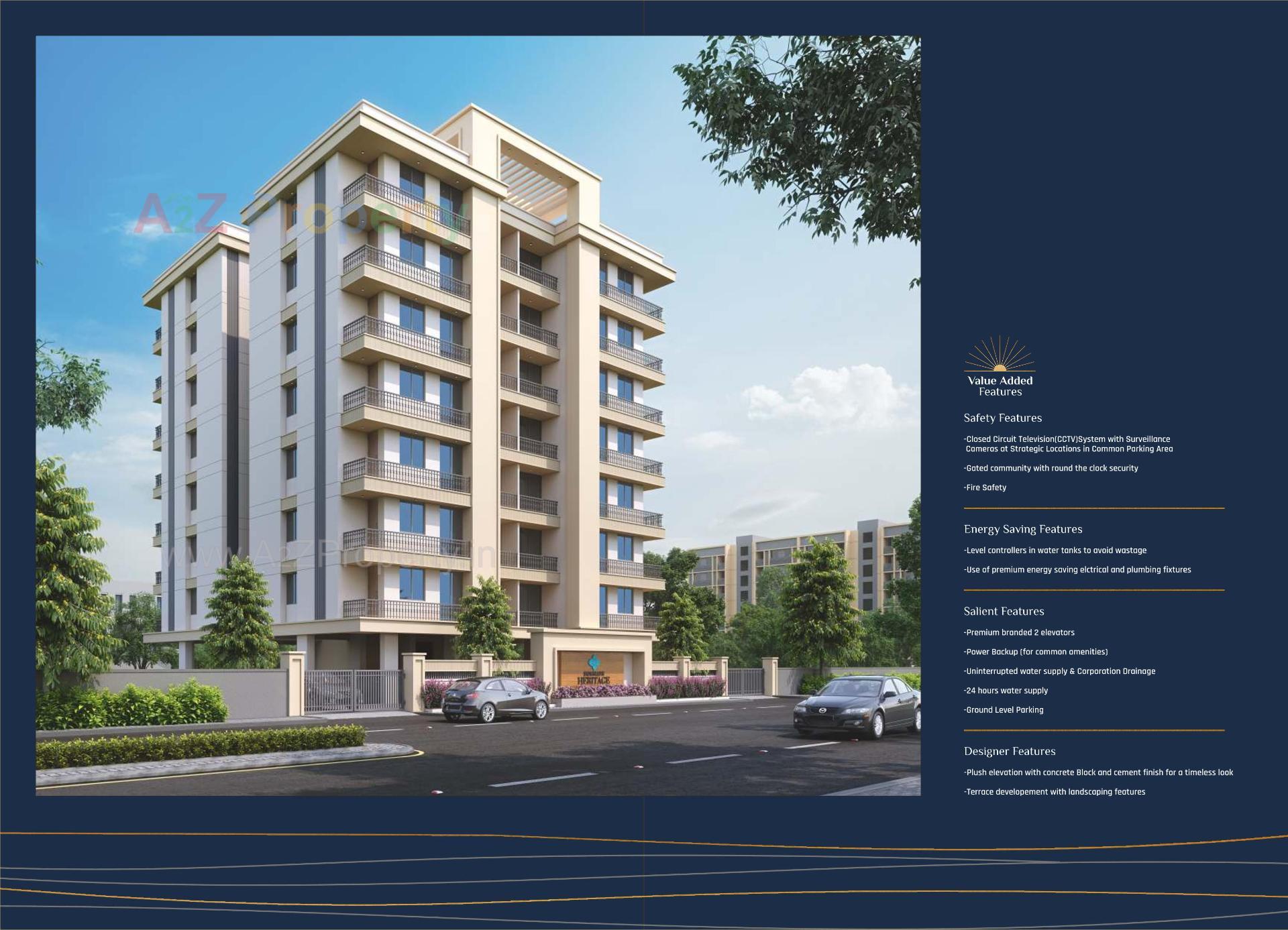 3D Elevation of real estate project Somnath Heritage located at Sama, Vadodara, Gujarat