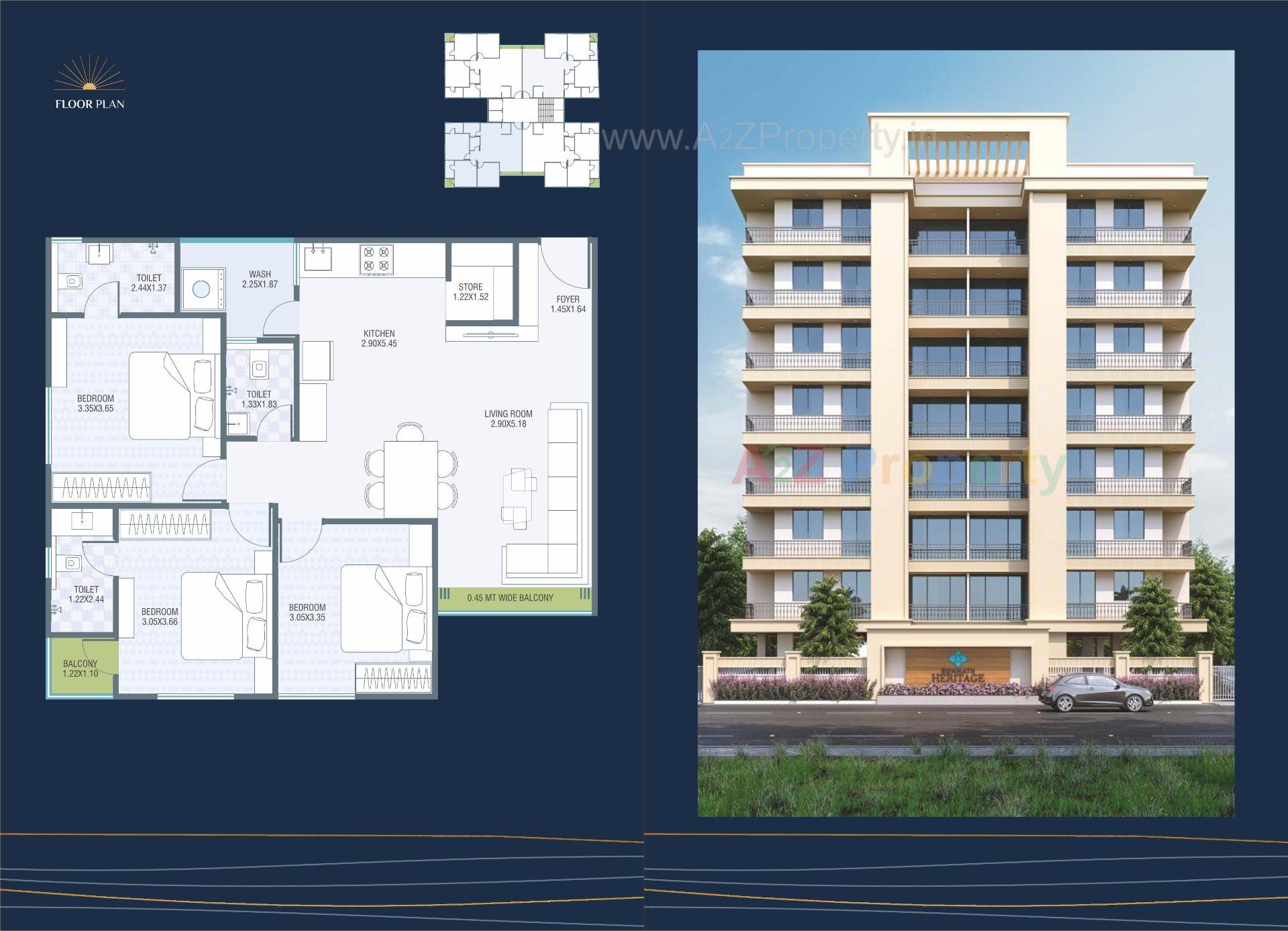 Layout of real estate project Somnath Heritage located at Sama, Vadodara, Gujarat