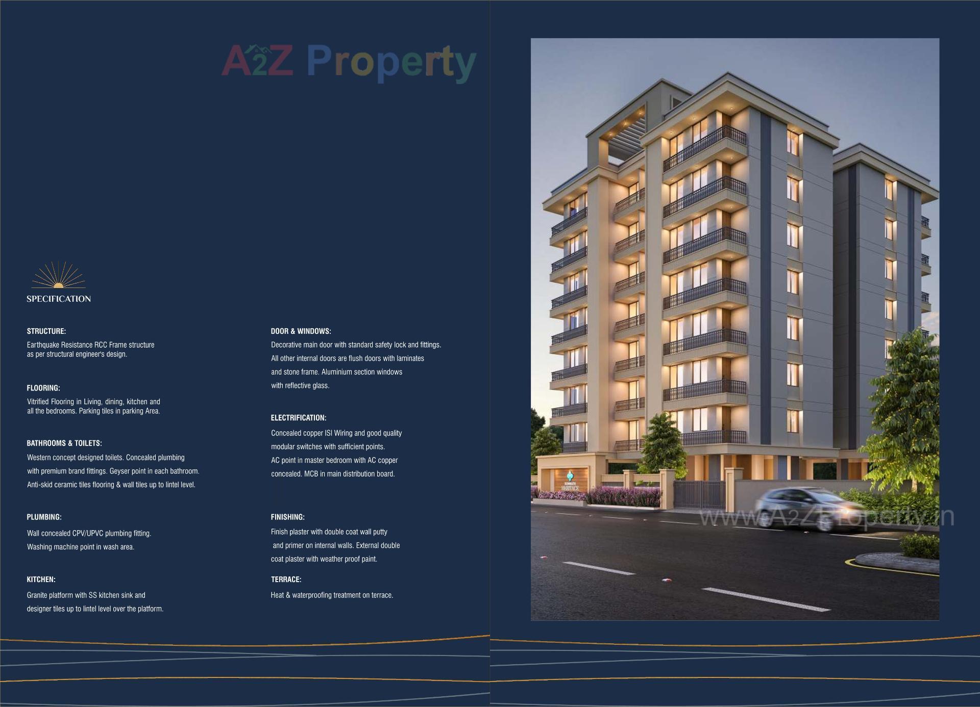 3D Elevation of real estate project Somnath Heritage located at Sama, Vadodara, Gujarat