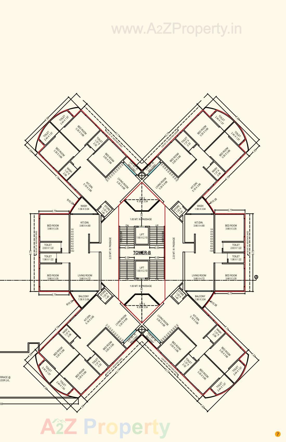 Layout of real estate project Sonal Evoq located at Chhani, Vadodara, Gujarat