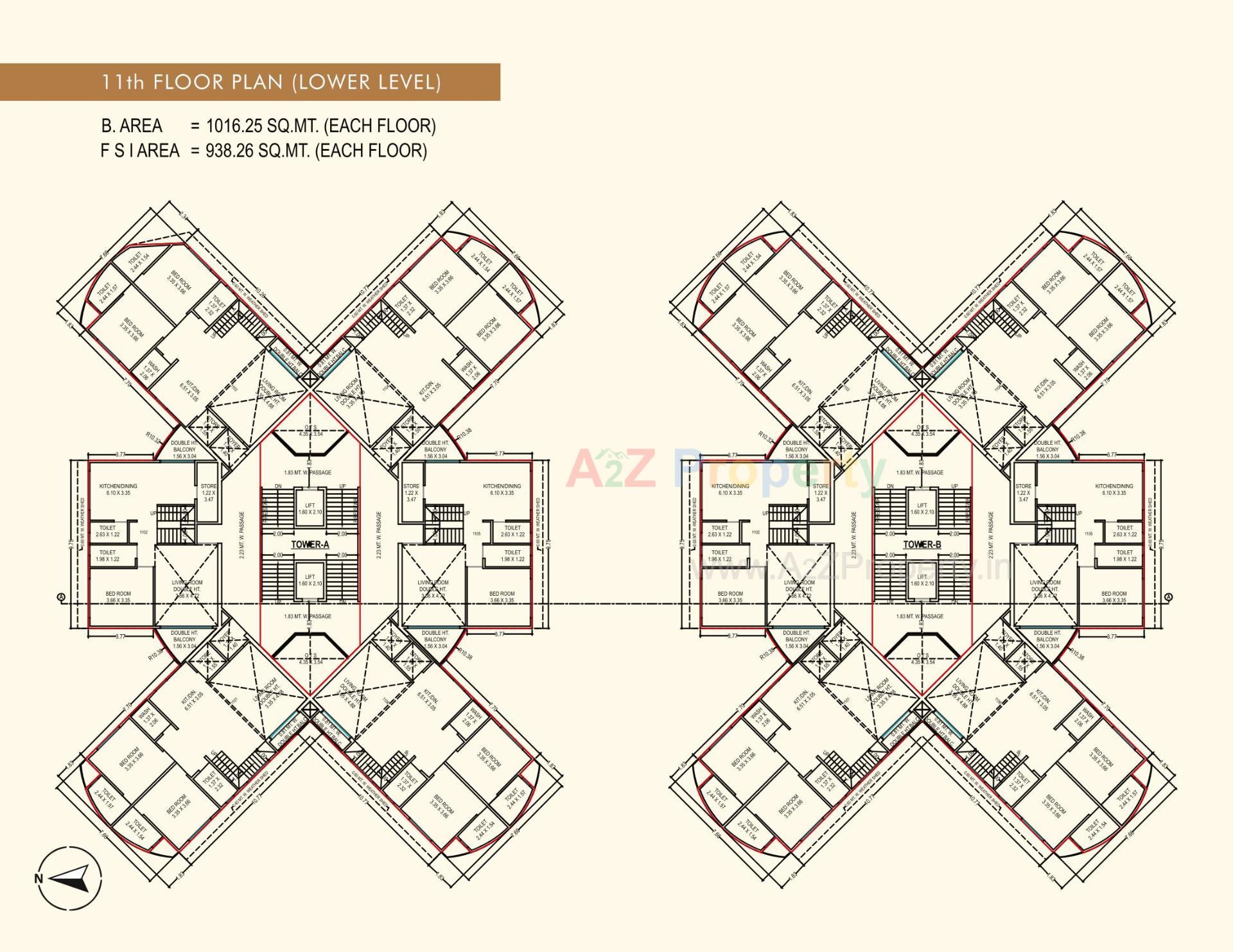 Layout of real estate project Sonal Evoq located at Chhani, Vadodara, Gujarat